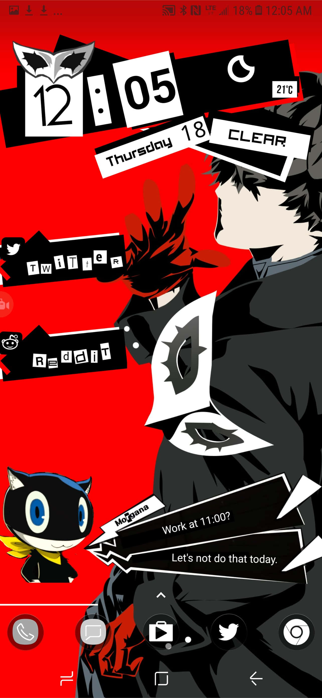 Arte de Persona 5 como fondo de pantalla para iPhone Fondos de pantalla