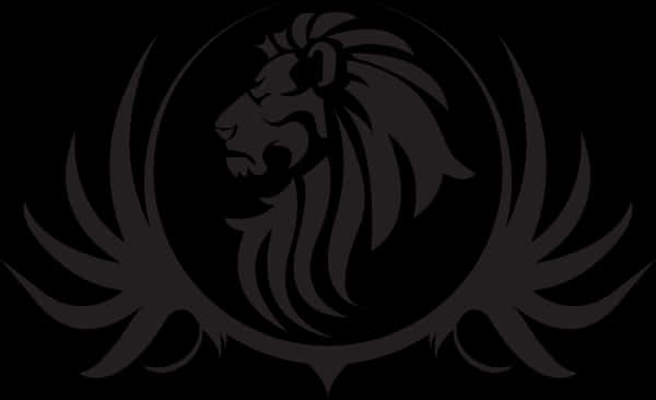 Arte de silueta de león majestuoso Fondos de pantalla