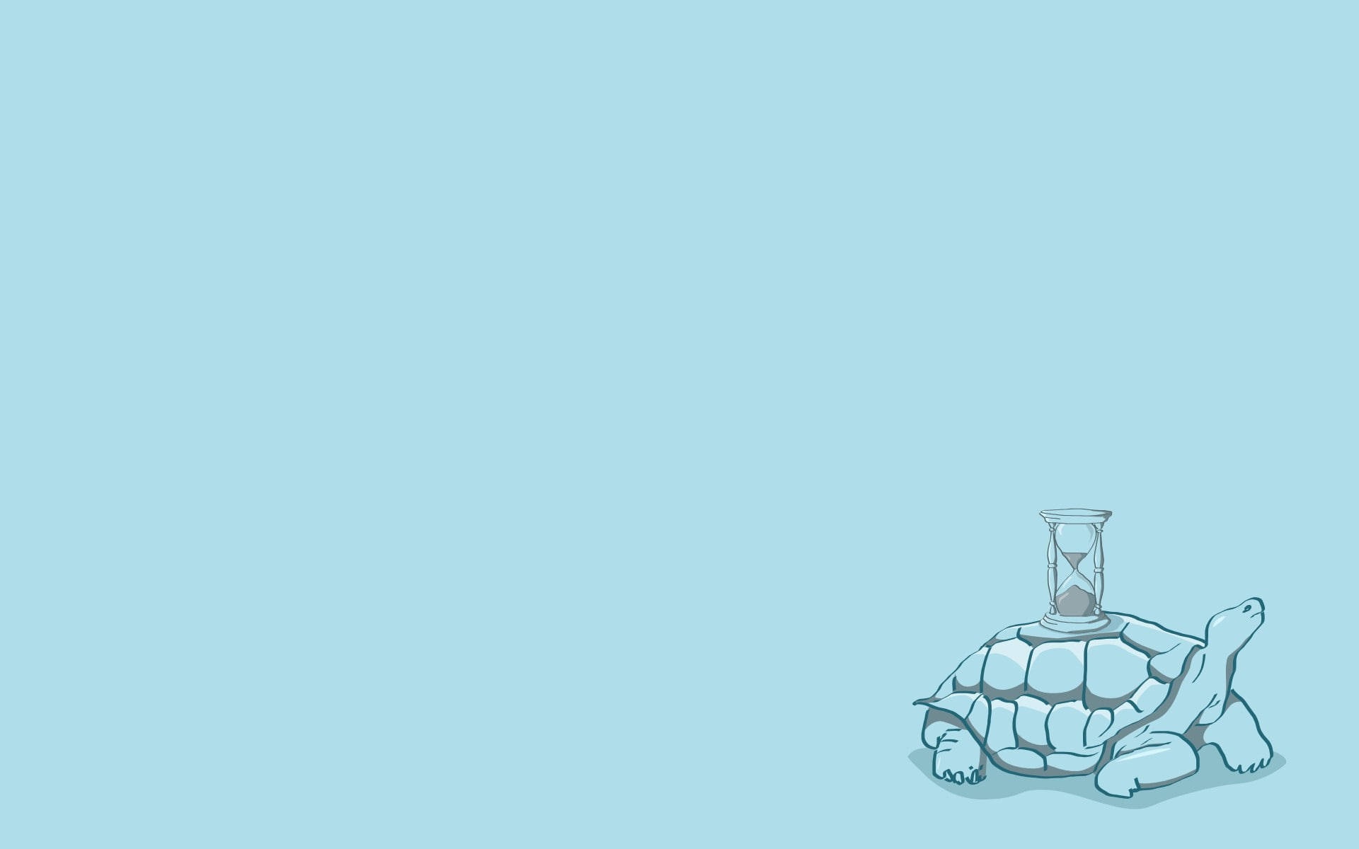 Arte de Tortuga Genial con Reloj de Arena Fondos de pantalla