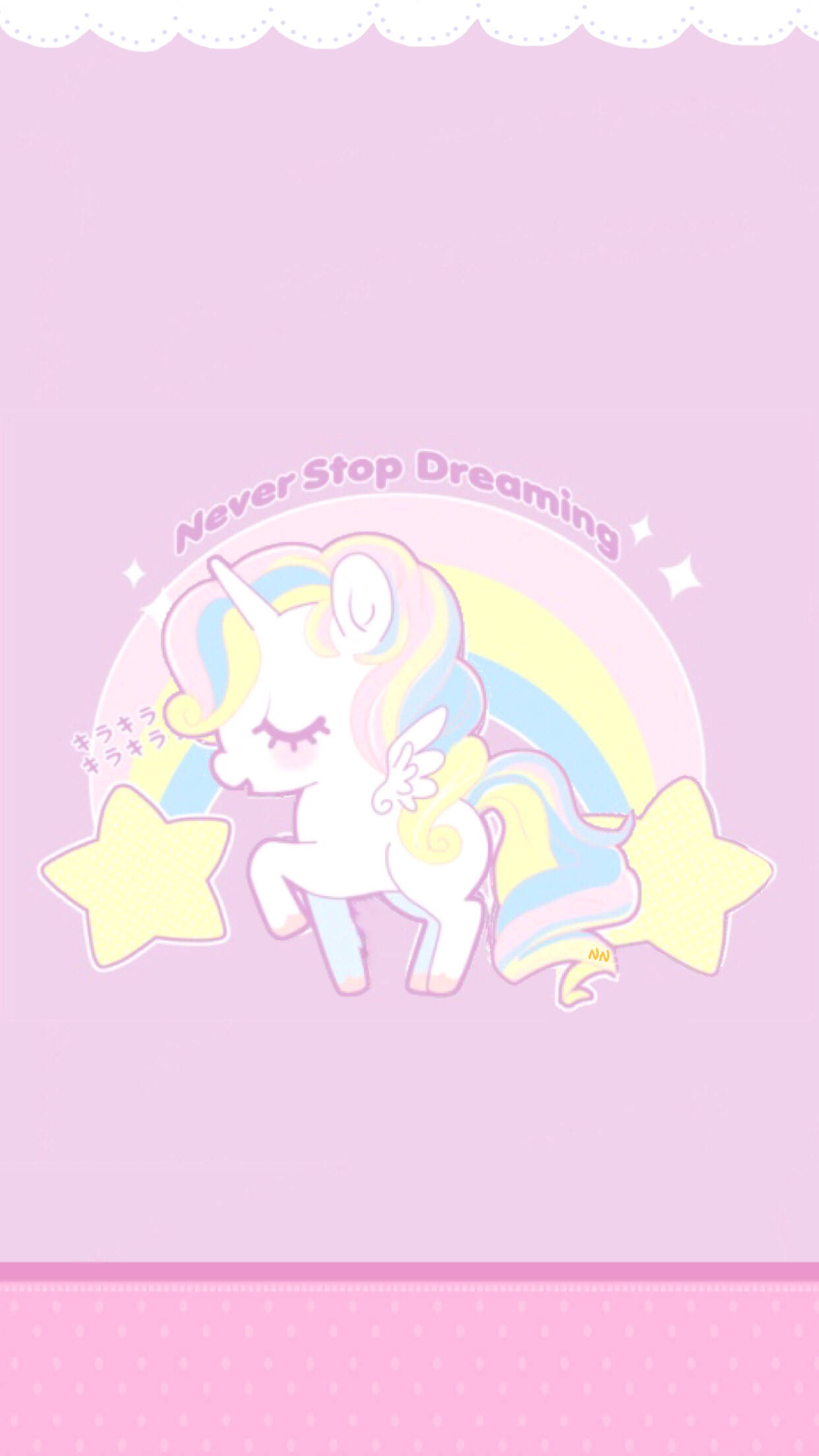 Arte de Unicornio Pastel para Teléfono Fondos de pantalla