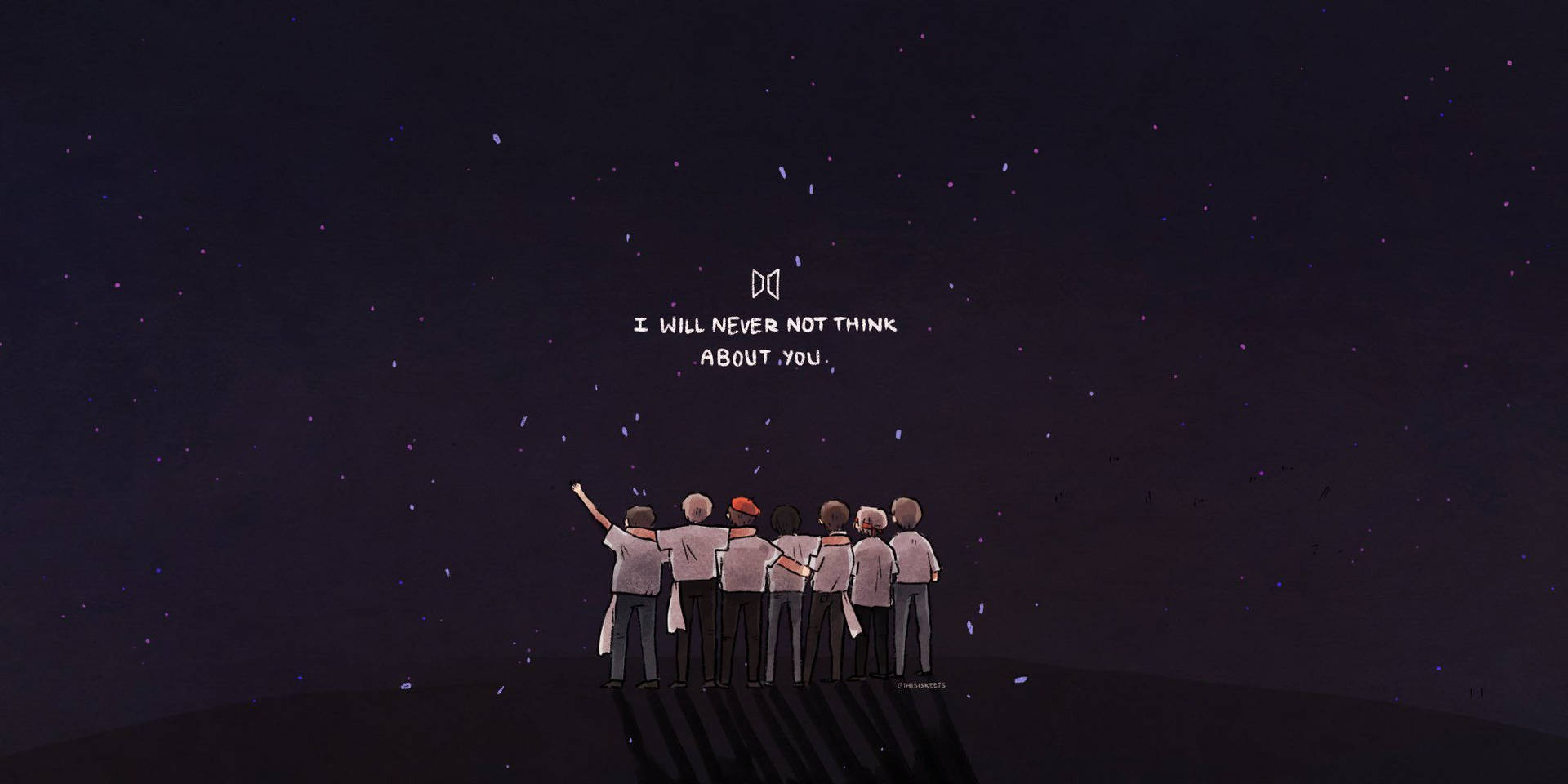 Arte del Logotipo de BTS wallpaper