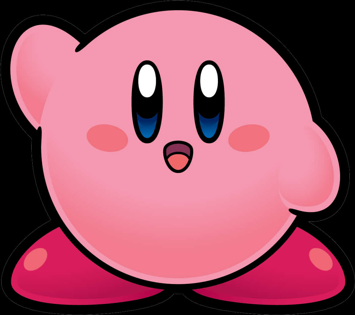 Arte del personaje Kirby rosa Fondos de pantalla