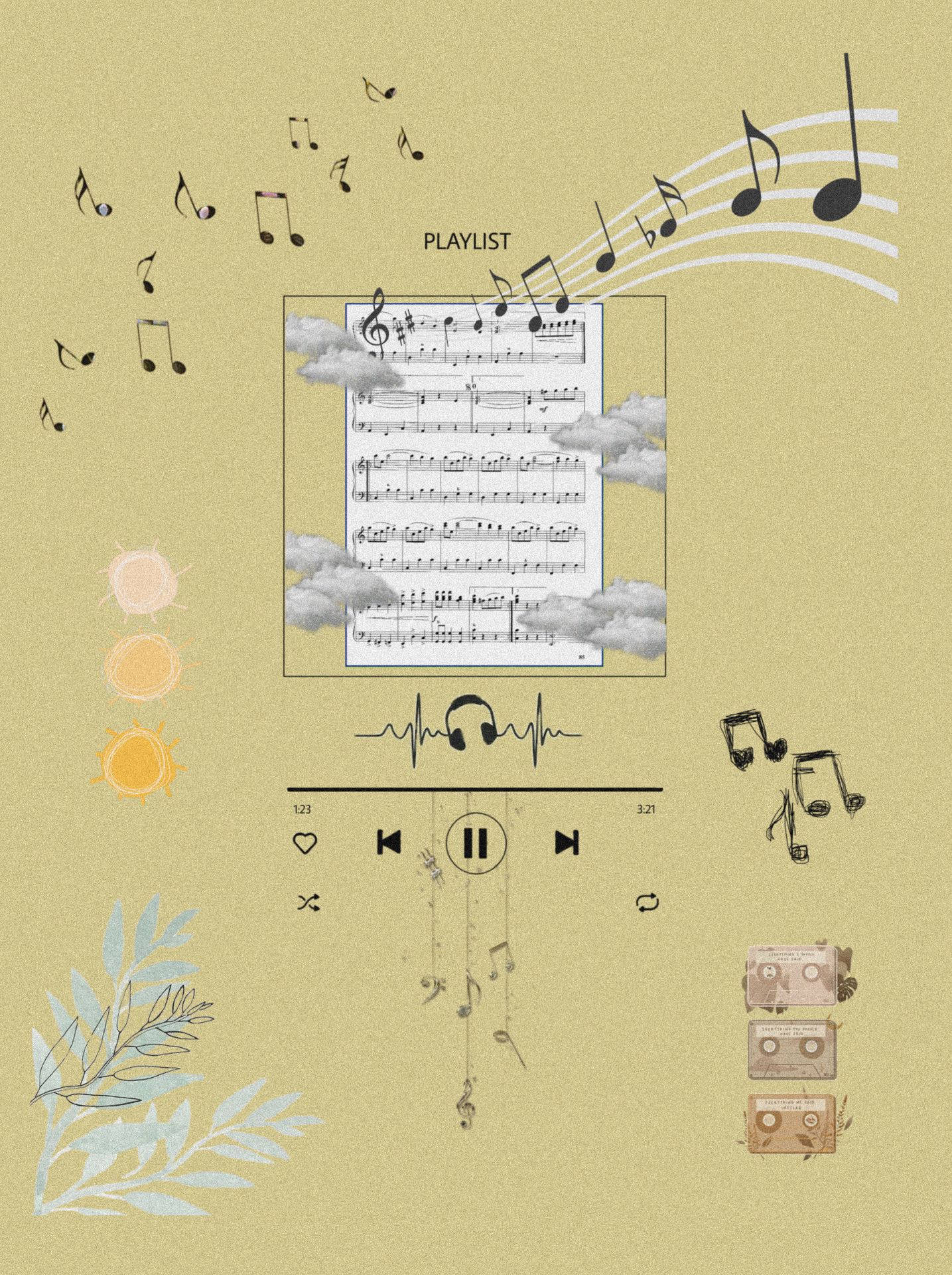 Arte Digital con Estética Musical Fondos de pantalla