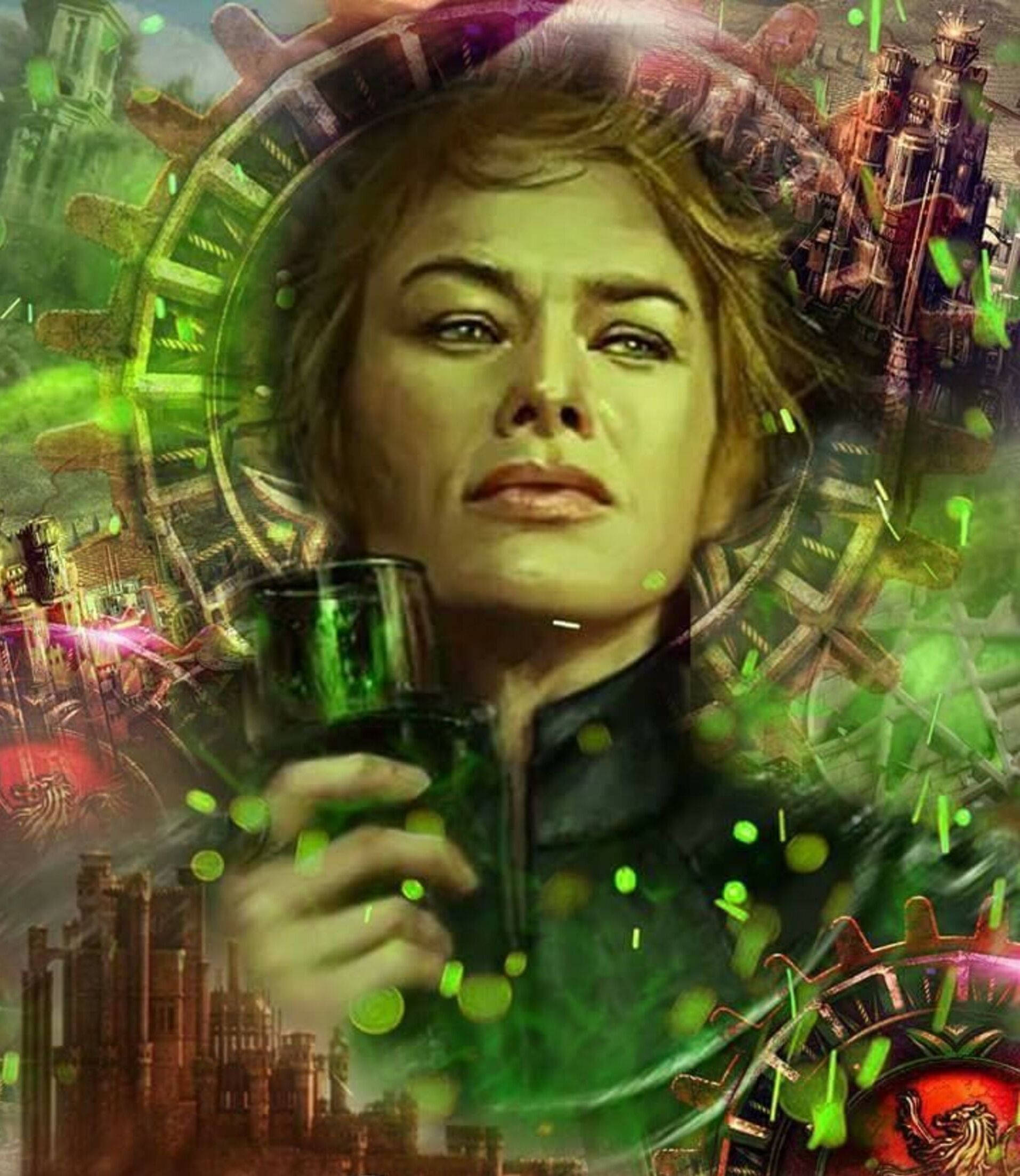 Arte Digital De Cersei Lannister De GOT Fondos de pantalla