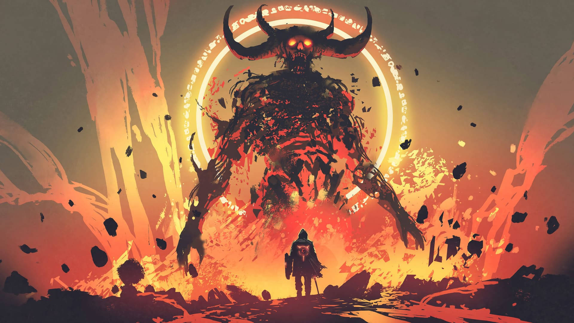 Arte Digital de Demonio Genial Fondos de pantalla