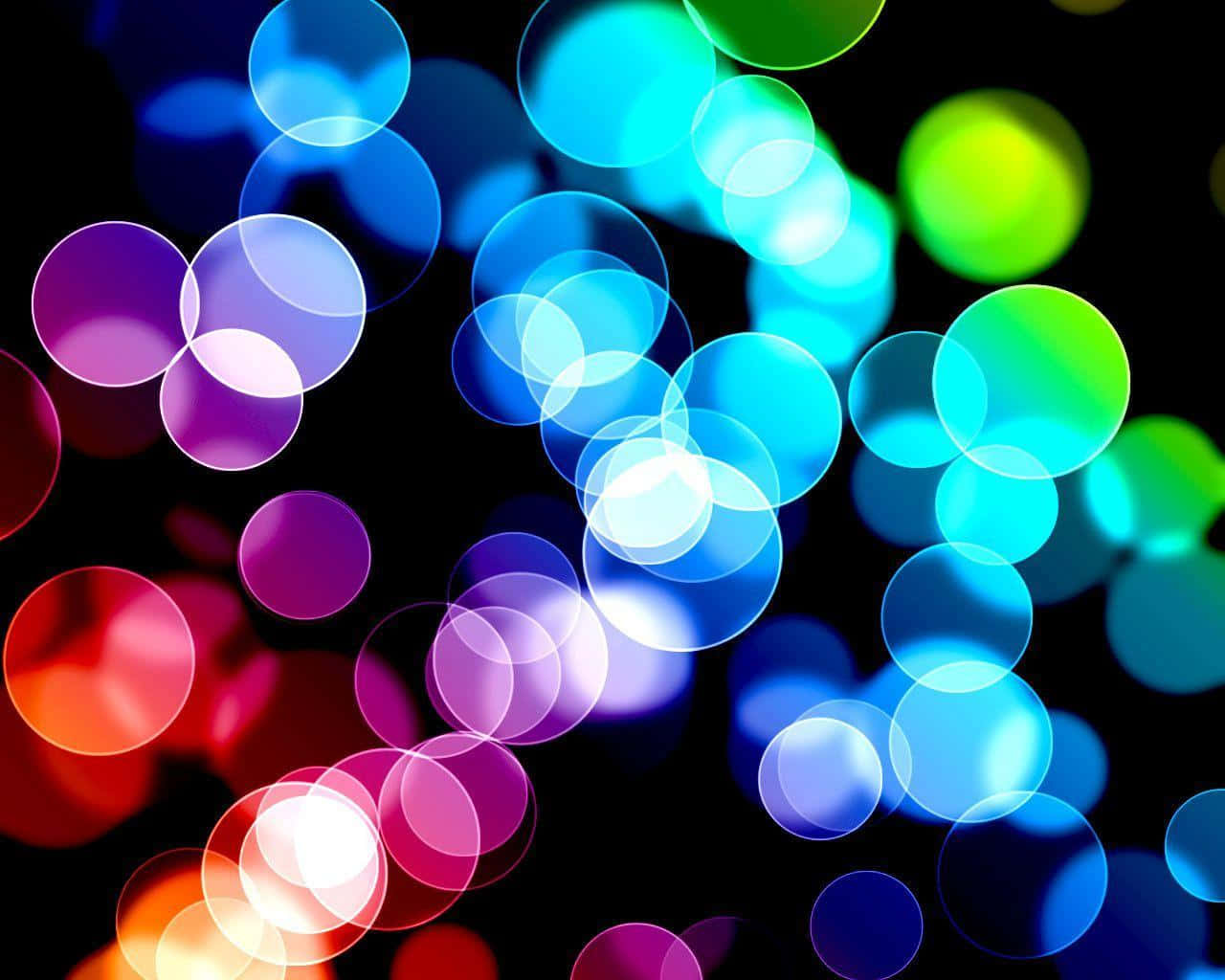 Arte digital de luz borrosa abstracta con colores fríos Fondos de pantalla