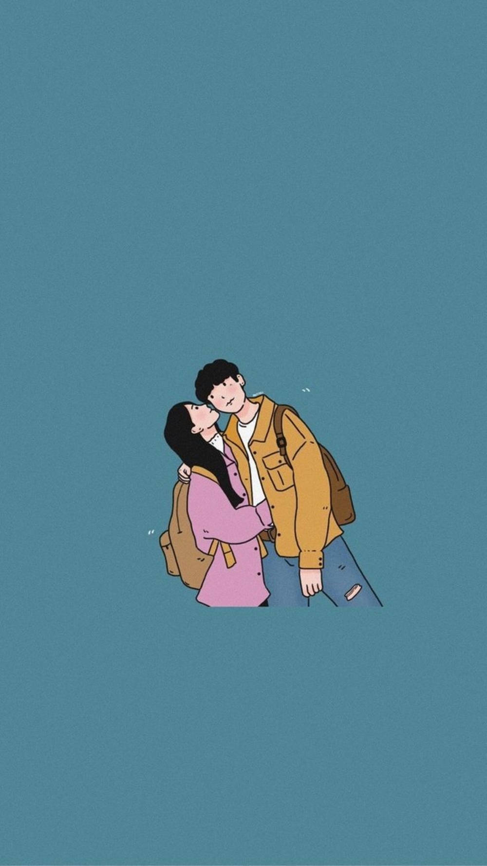 Arte digital de pareja estética Fondos de pantalla