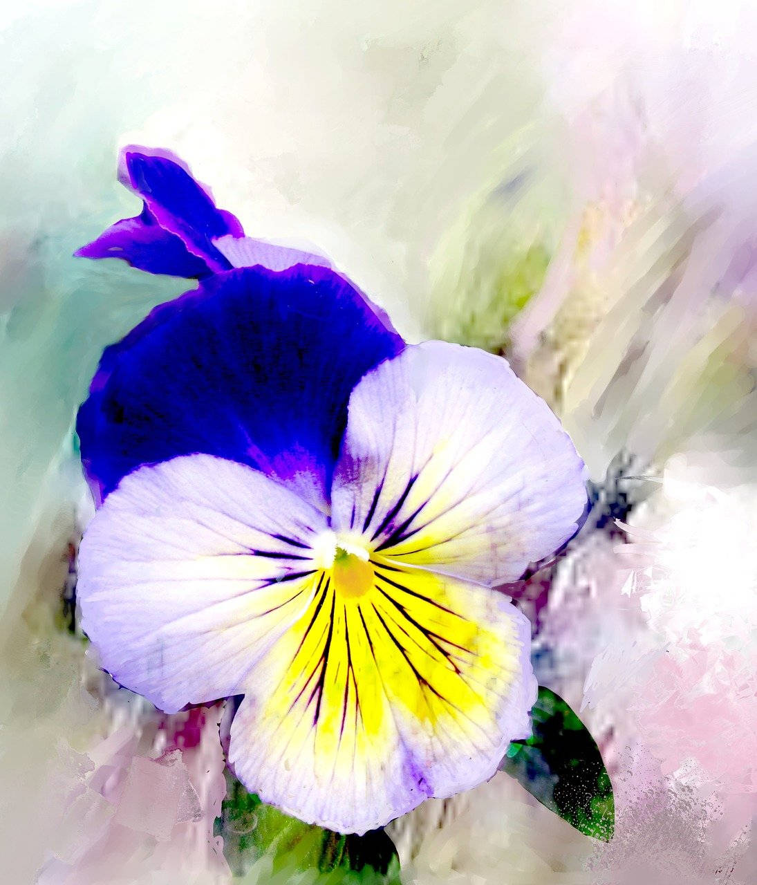 Arte Digital de Pensamiento Floreciente Grande Fondos de pantalla