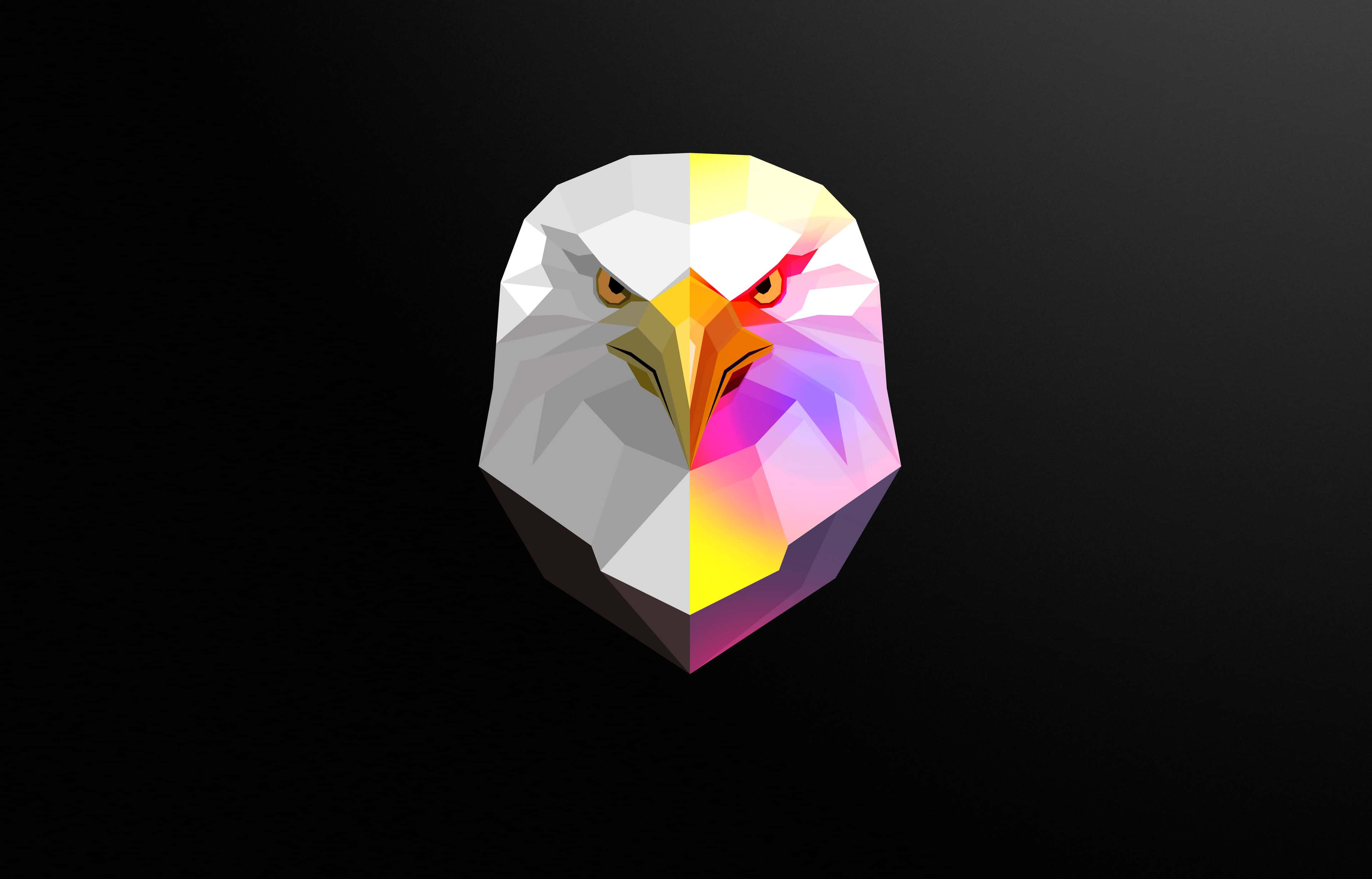 Arte Digital de Polígonos Vibrantes Fondos de pantalla