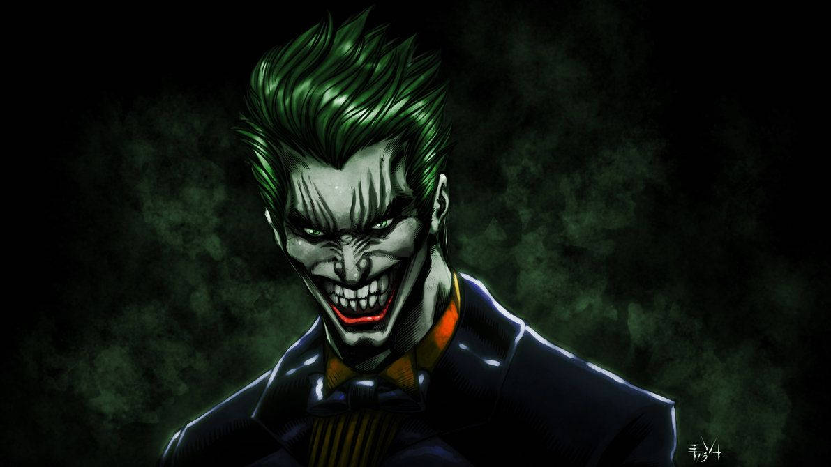 Fondo de pantalla de Arte Digital del Joker Sonriente
