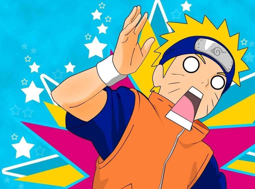 Arte digital divertido y colorido de Naruto Fondos de pantalla