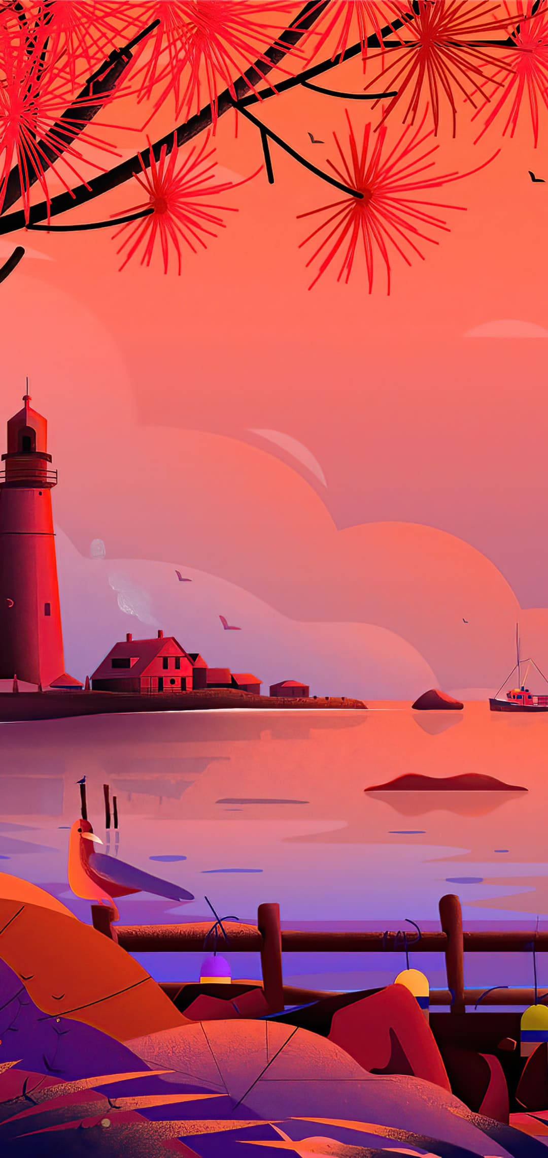 Arte digital estético de iPhone Fondos de pantalla