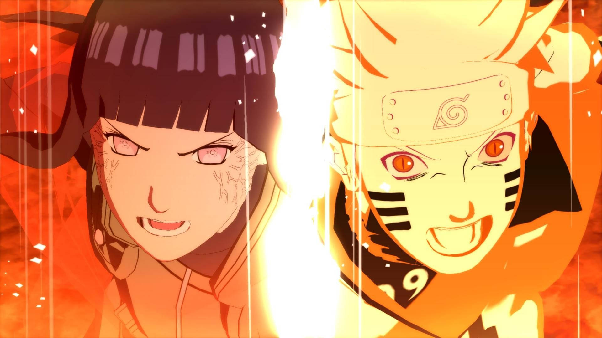 Arte dividido de Naruto y Hinata Fondos de pantalla