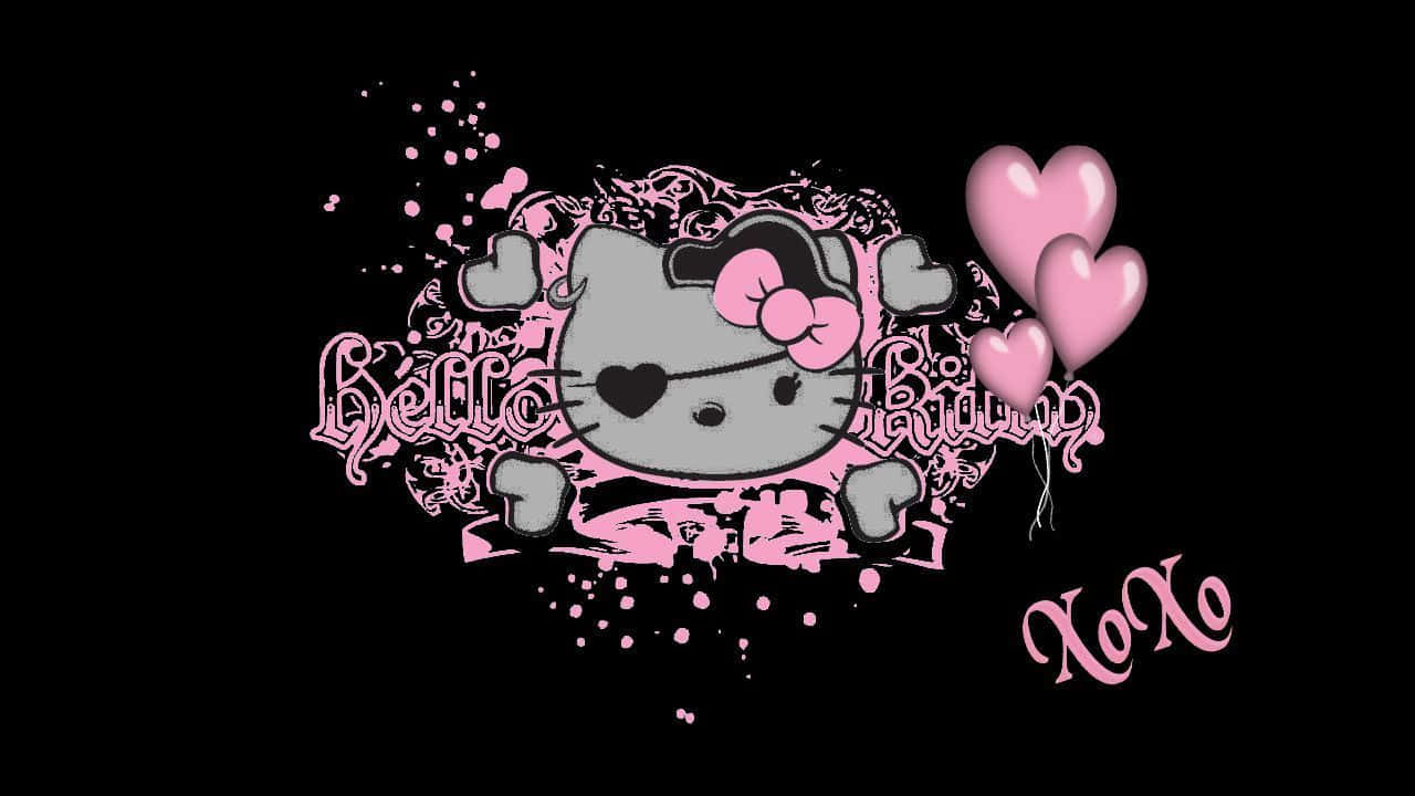 Arte Emo de Hello Kitty Pirata Fondos de pantalla