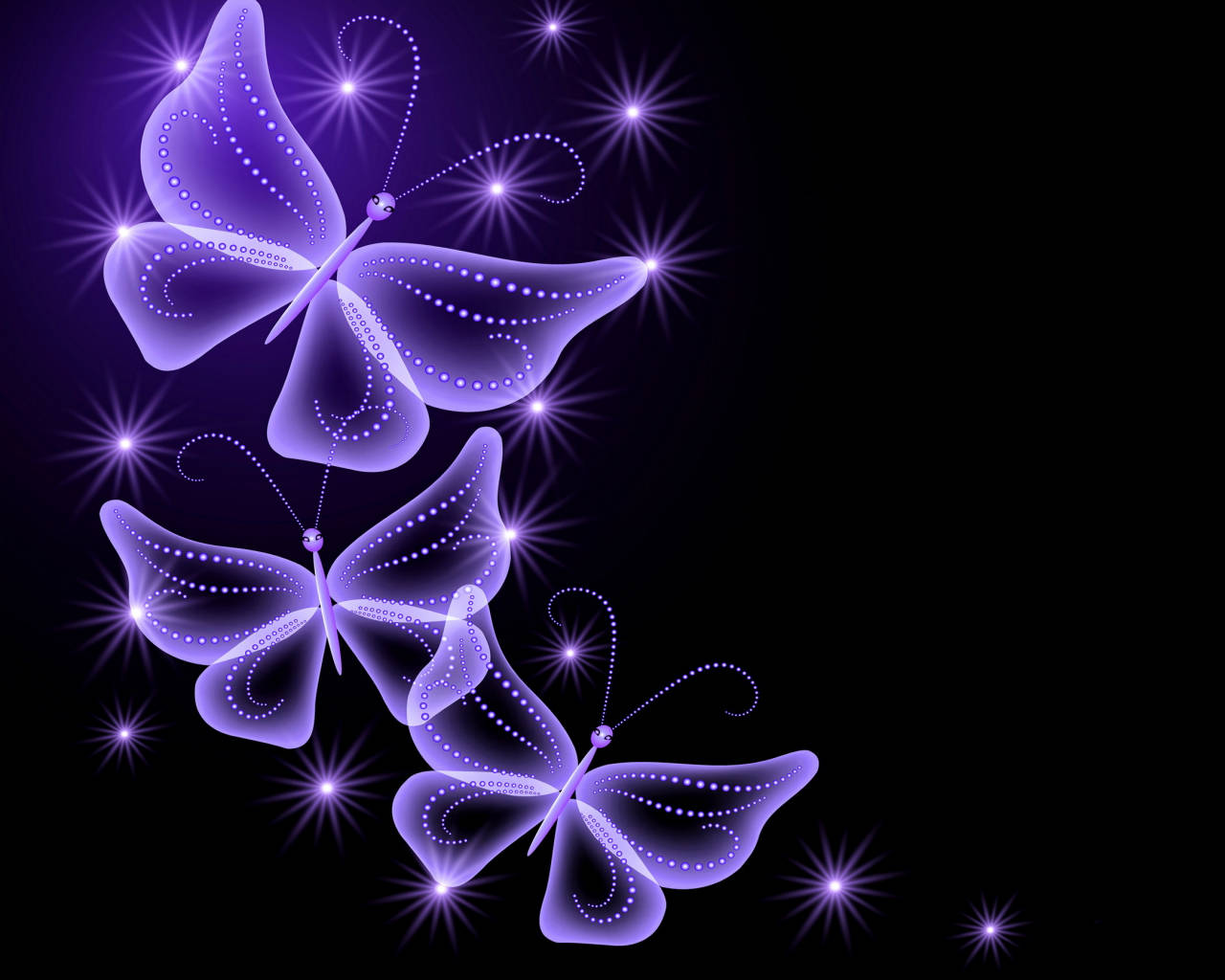 Arte estético de mariposa púrpura oscuro Fondos de pantalla