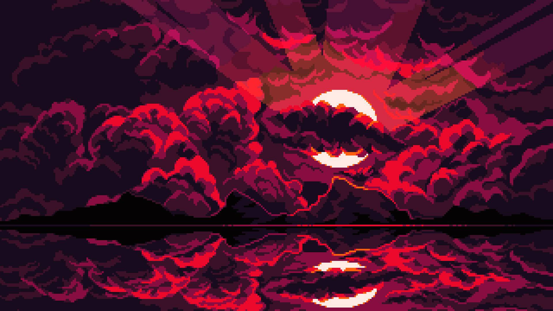 Arte Estético Nubes Púrpuras Fondos de pantalla