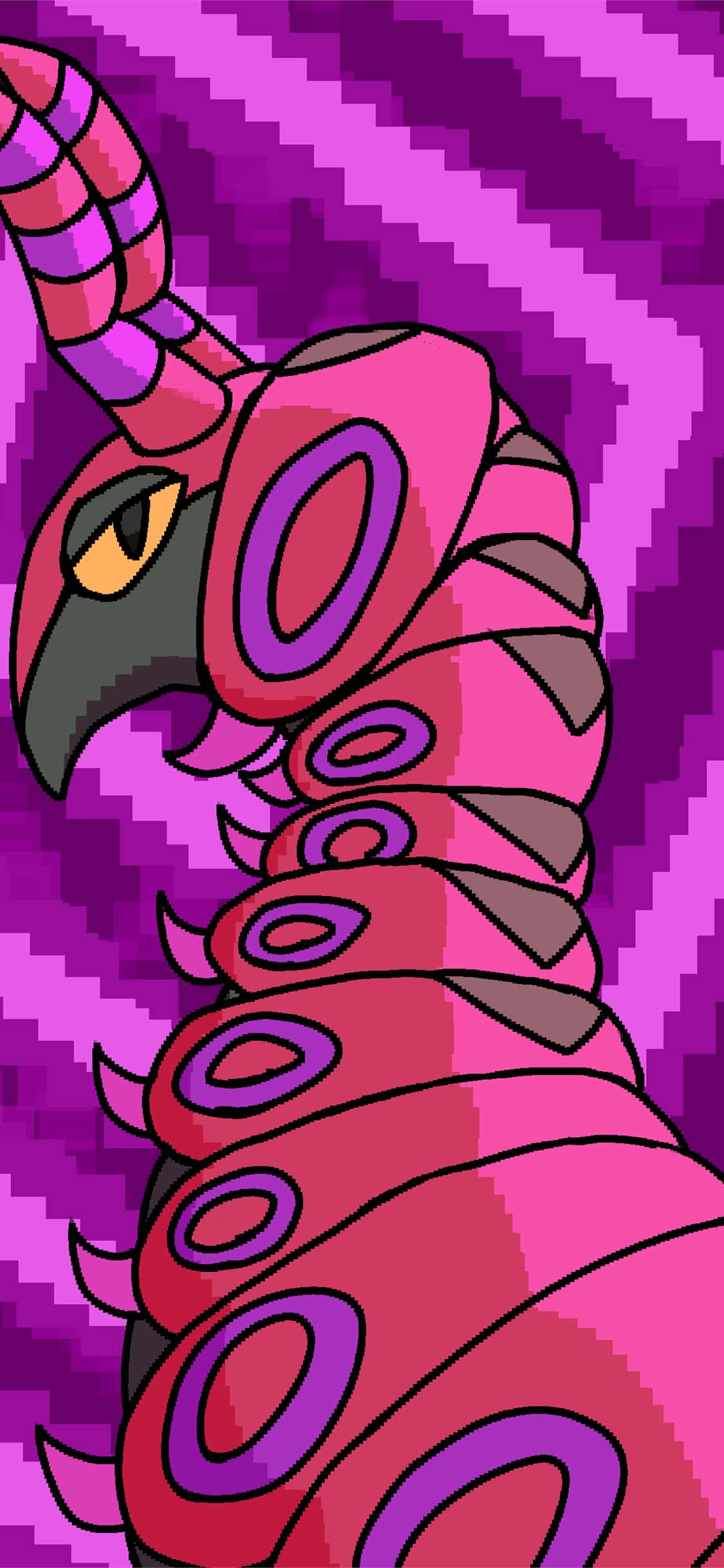 Arte Estético Púrpura de Scolipede para Teléfono Fondos de pantalla
