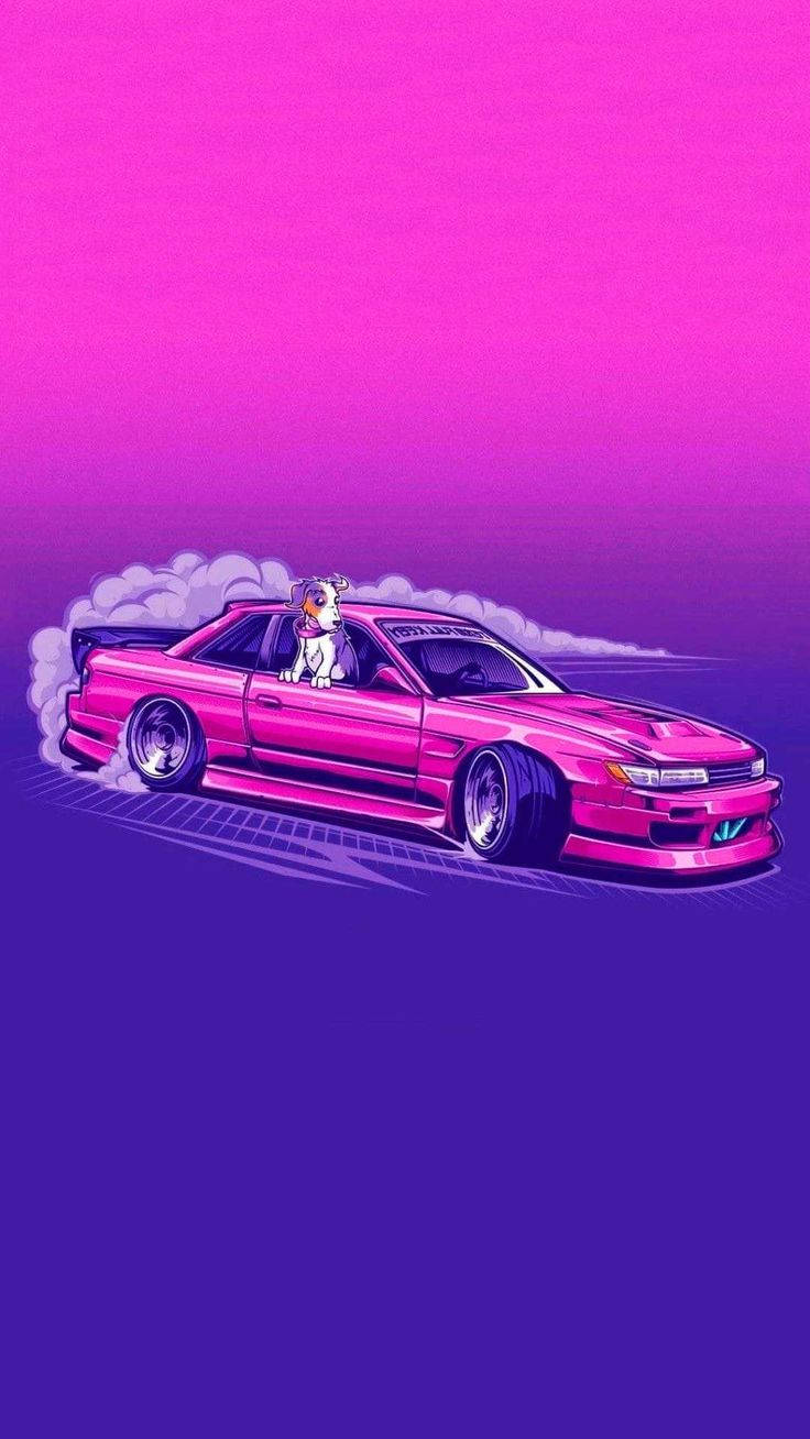 Arte estético Synthwave JDM Fondos de pantalla