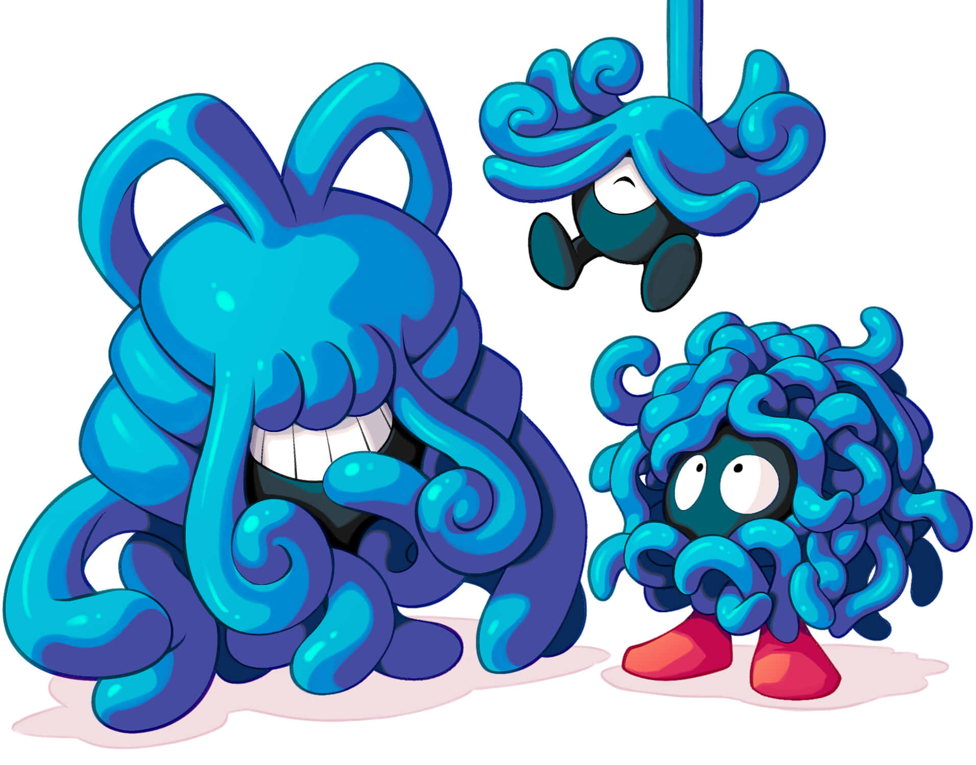 Arte fan de la evolución de Tangela genial Fondos de pantalla