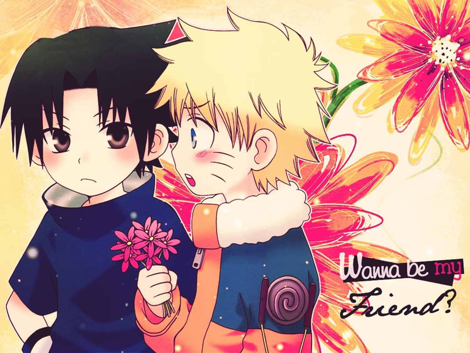 Arte floral de Naruto lindo Fondos de pantalla