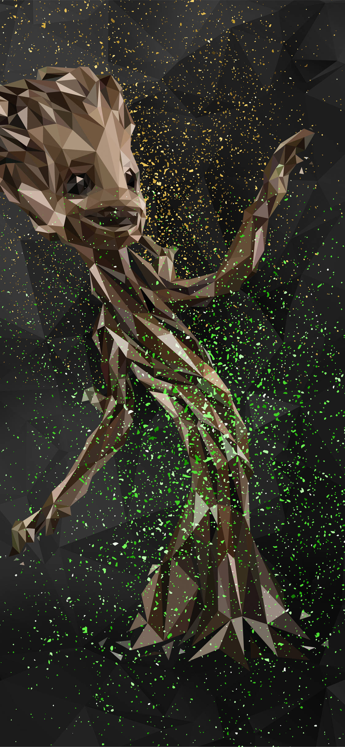 Arte Geométrico de Groot Fondos de pantalla