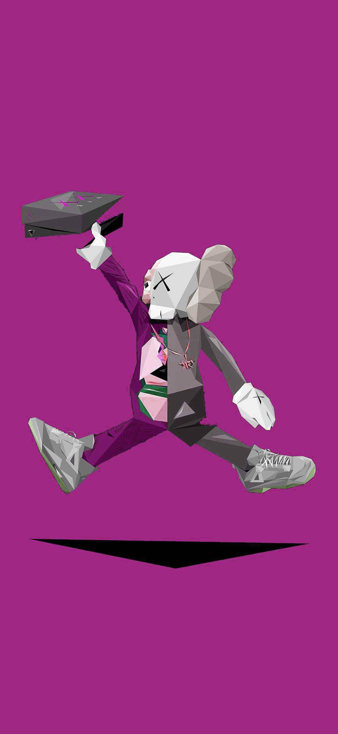 Arte Geométrico Kaws PC Púrpura Fondos de pantalla