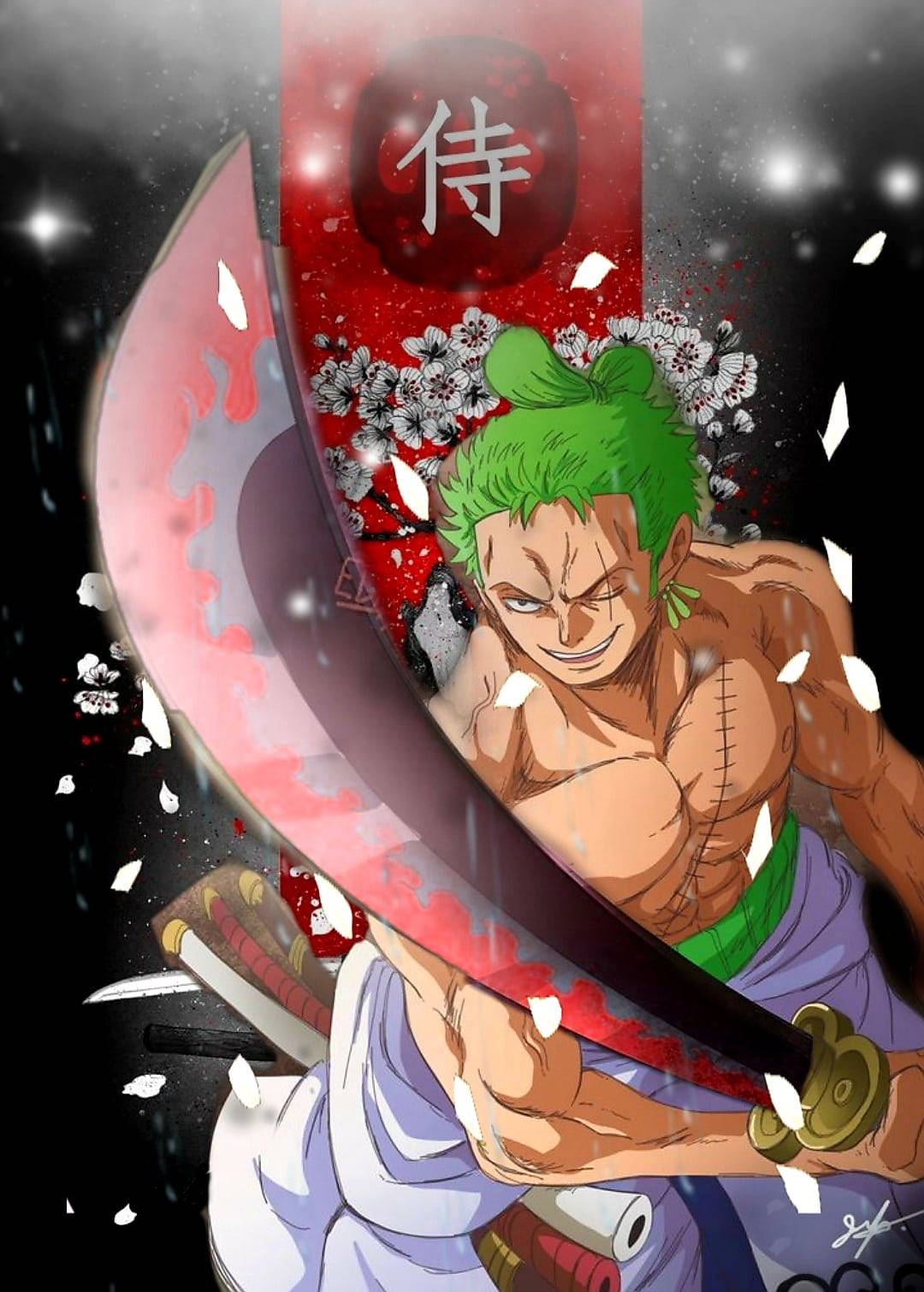 Arte gráfico anime Roronoa Zoro PFP Fondos de pantalla