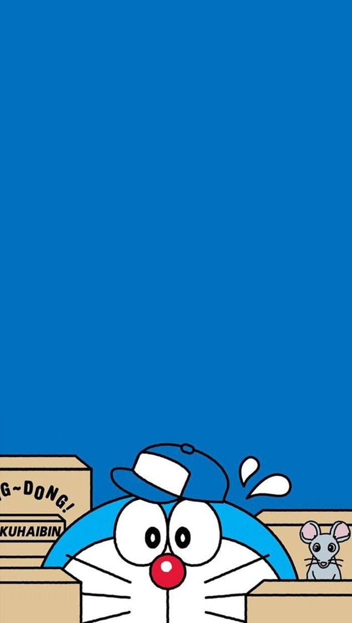 Arte gráfico de Doraemon escondido para iPhone Fondos de pantalla