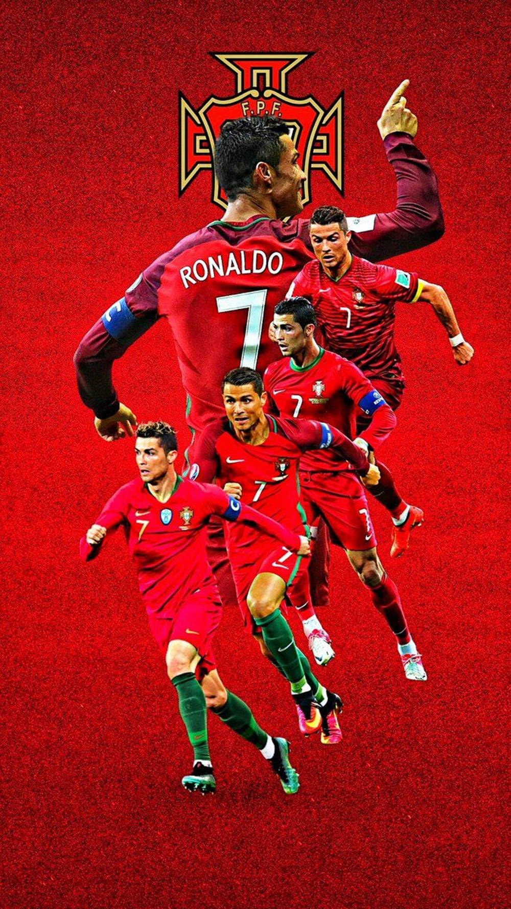 Arte gráfico de Cristiano Ronaldo en pose genial