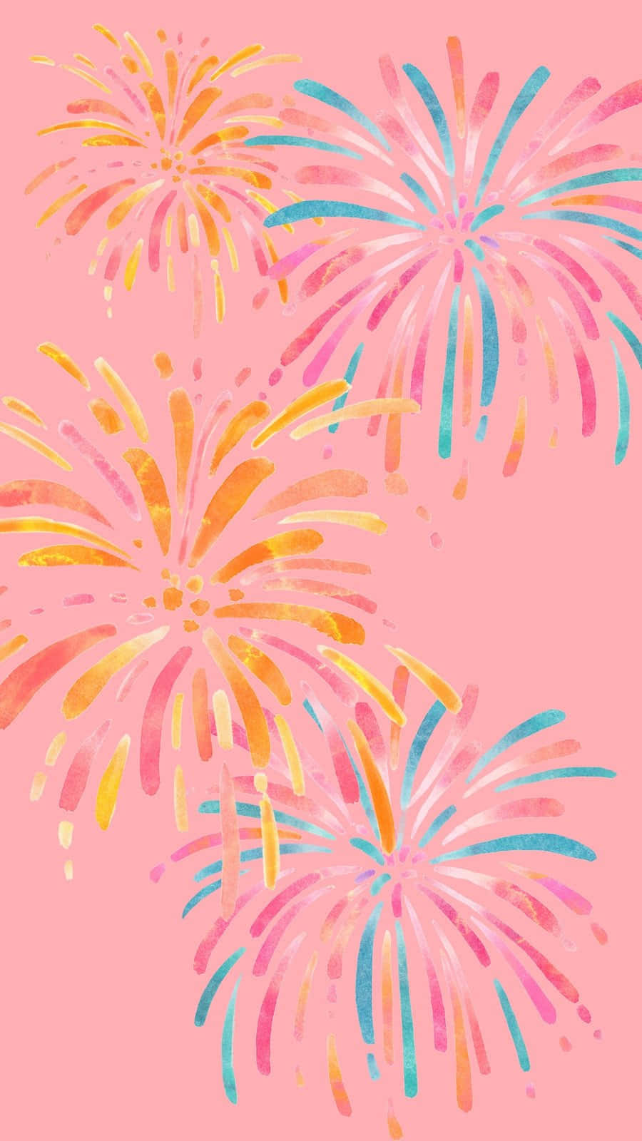 Arte Gráfico de Fuegos Artificiales en Colores Pastel Fondos de pantalla