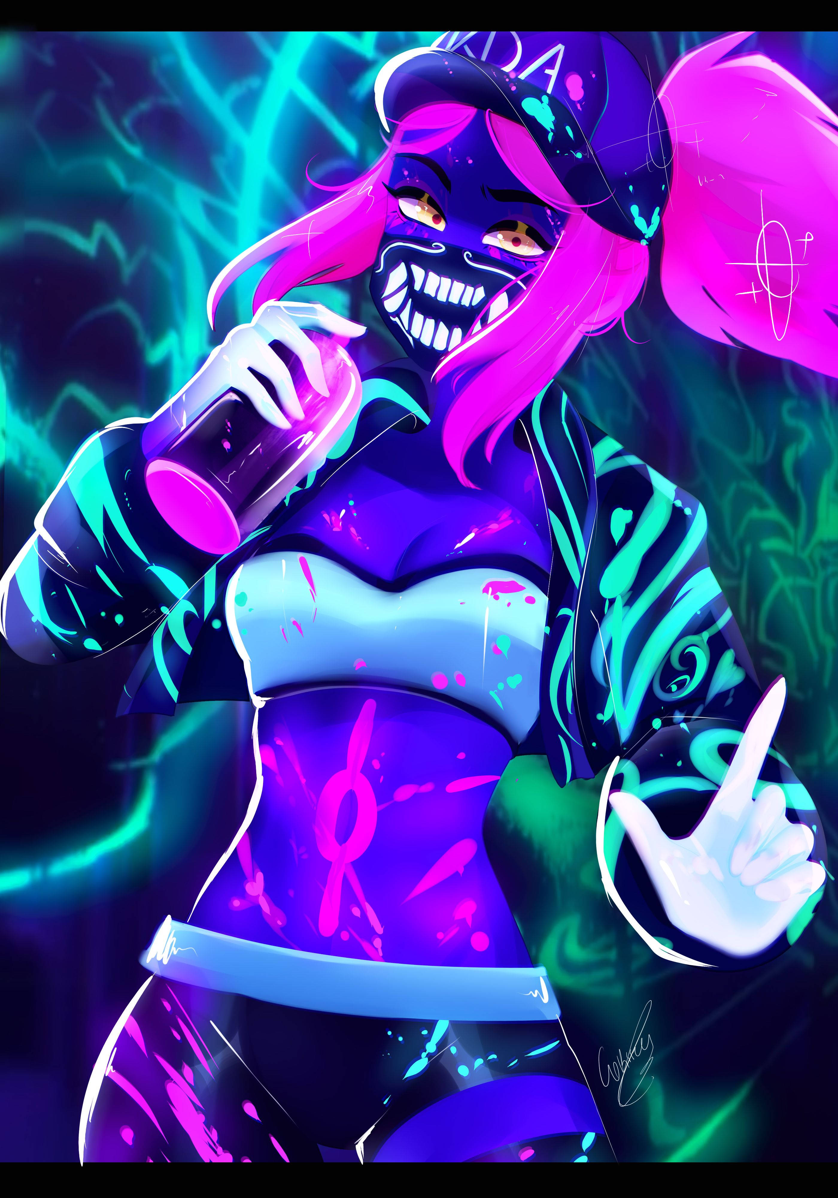 Arte Gráfico LoL KDA Akali Fondos de pantalla