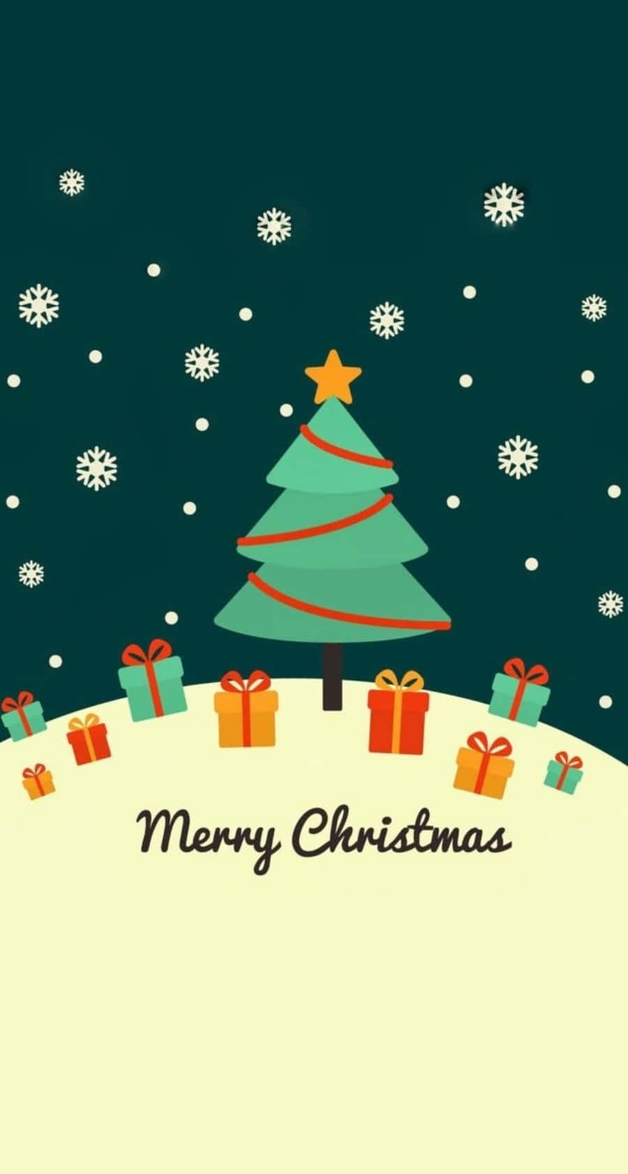 Arte Gráfico Navideño Lindo para Teléfono Fondos de pantalla