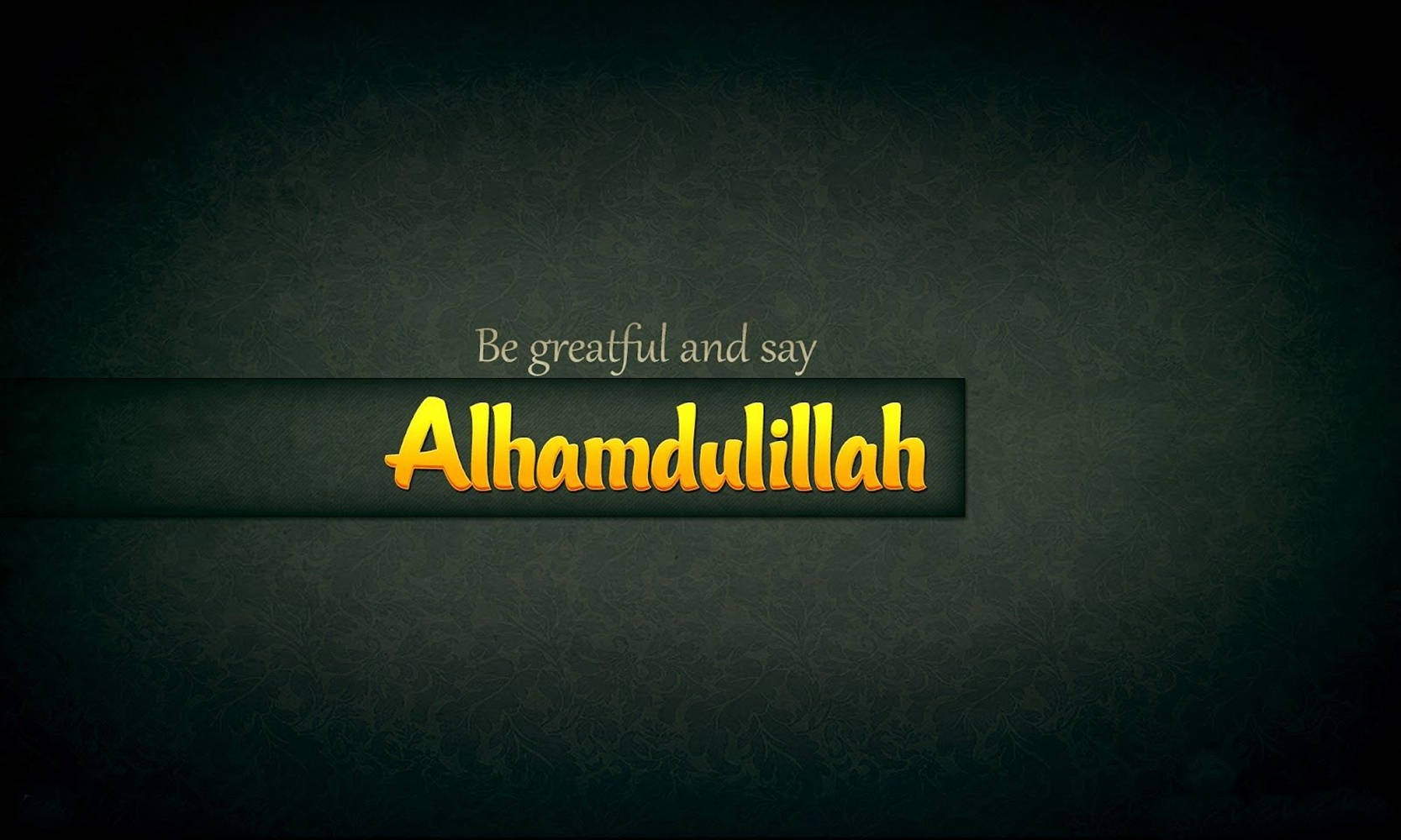 Arte gráfico verde oscuro Alhamdulillah Fondos de pantalla