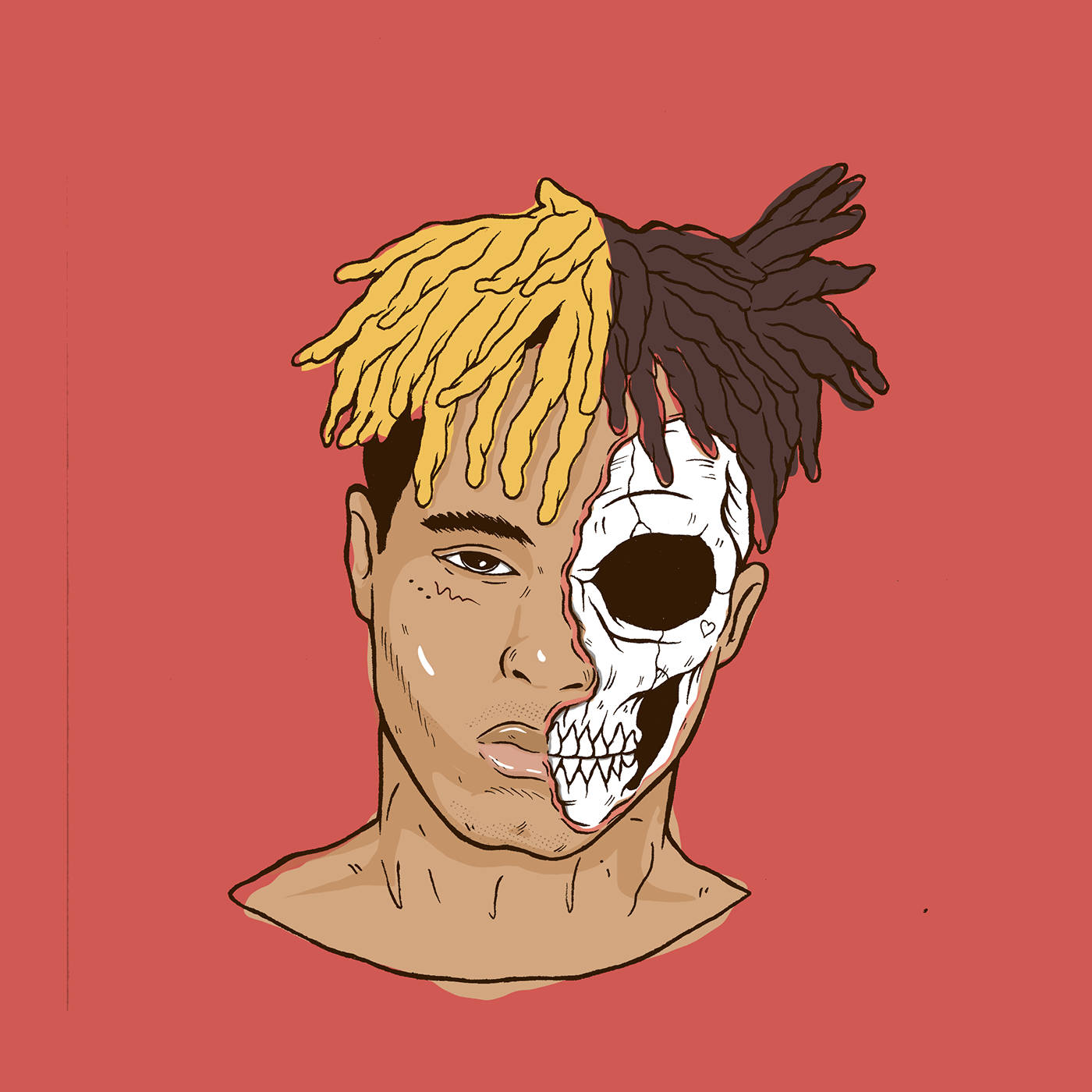 Arte inspirado en anime de Xxxtentacion Fondos de pantalla