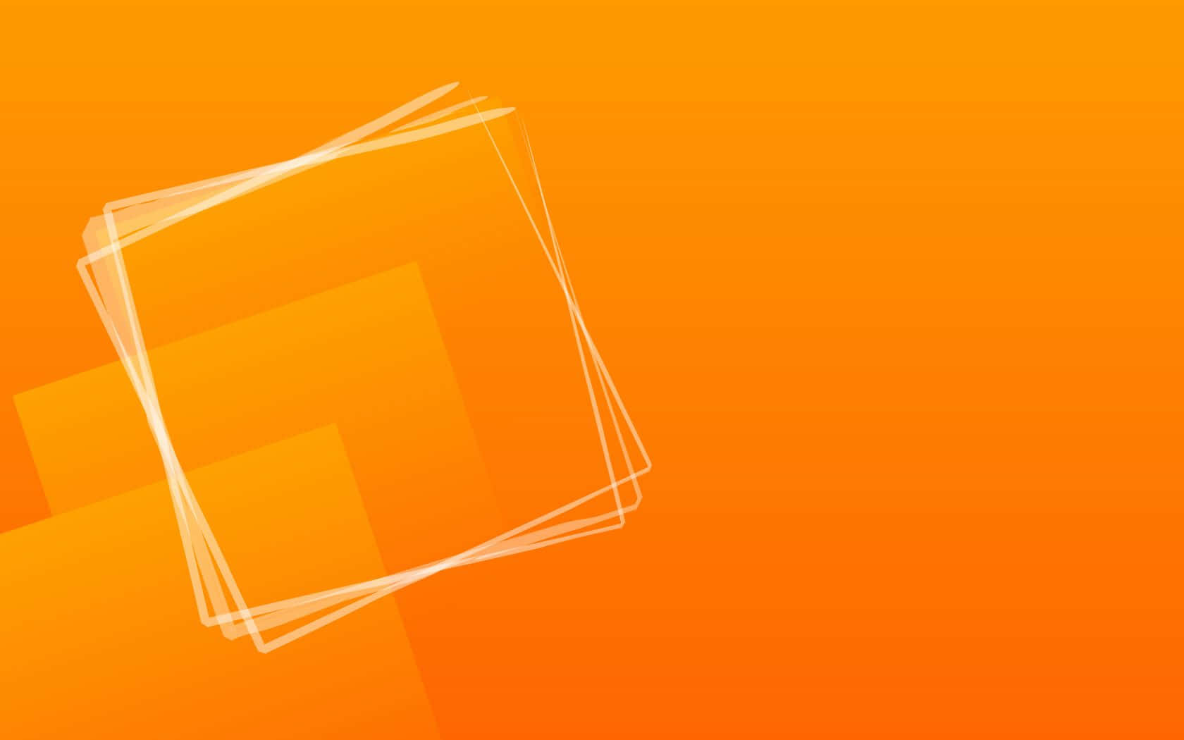 Arte lineal de cuadros blancos sobre fondo naranja Fondos de pantalla