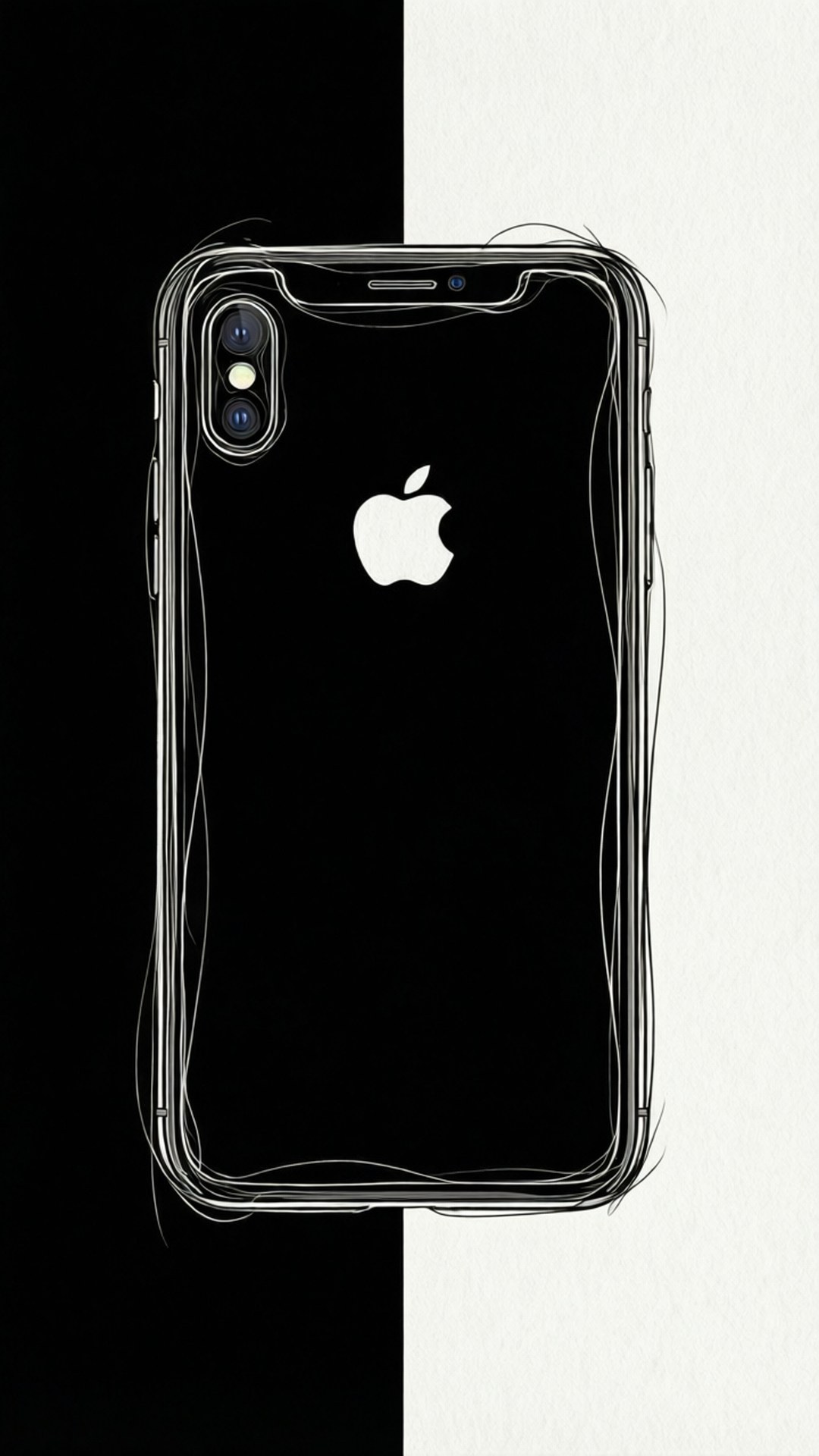 Arte lineal iPhone XR Fondos de pantalla