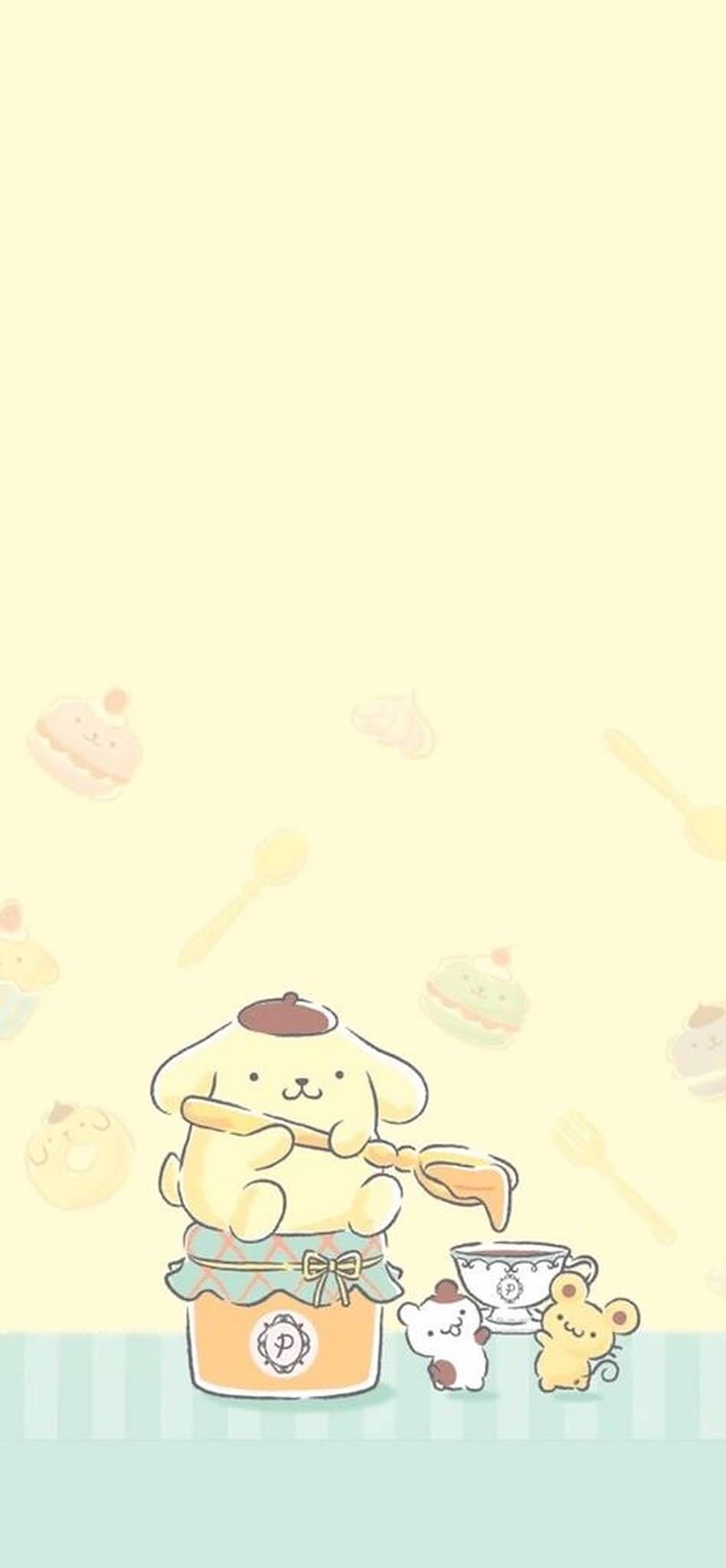 Arte Minimalista de Pompompurin Fondos de pantalla