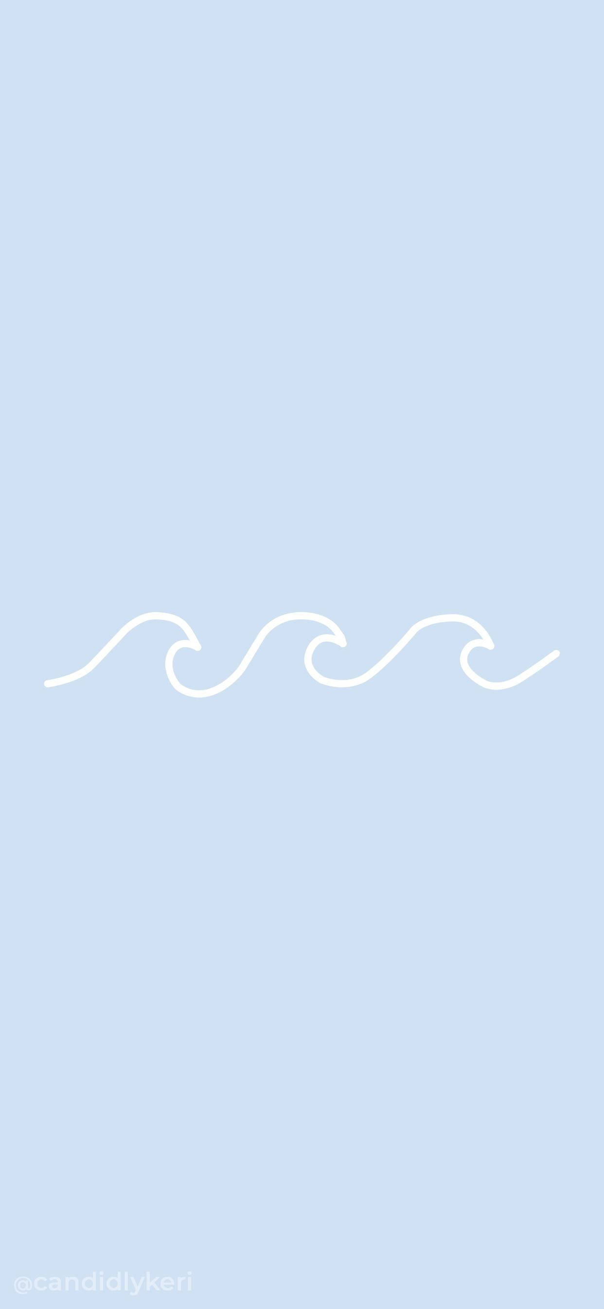 Arte Minimalista de Ola Blanca Estética Fondos de pantalla
