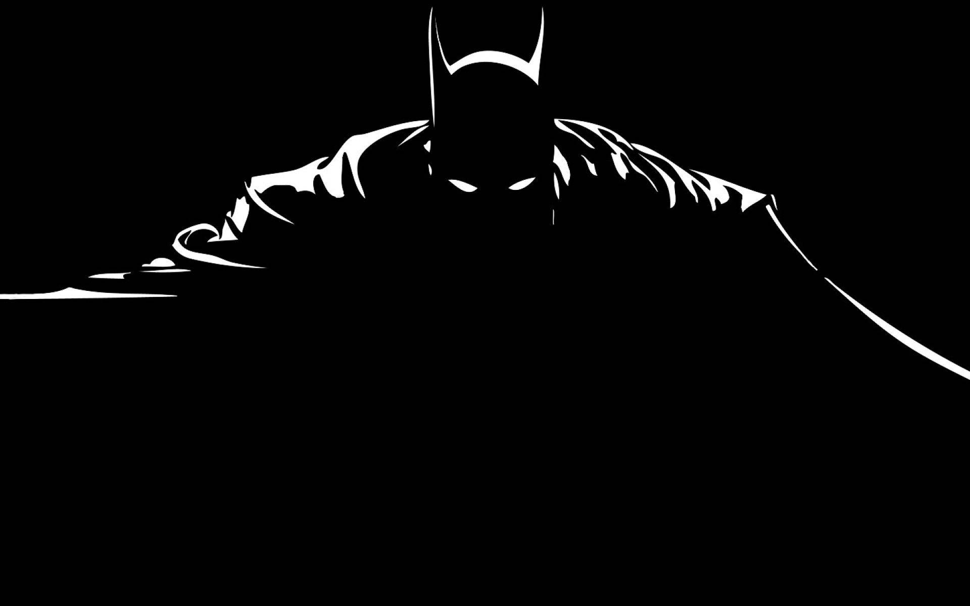 Fondo de pantalla de arte minimalista de la capa de Batman