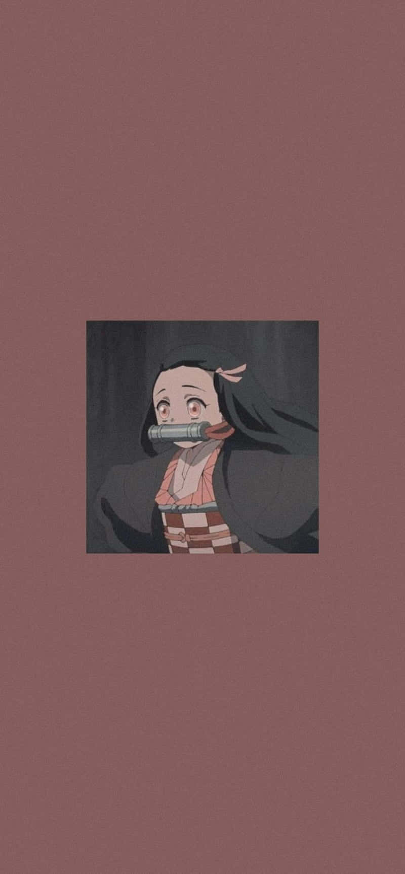 Arte Minimalista de Nezuko Kamado, la Linda Cazadora de Demonios Fondos de pantalla