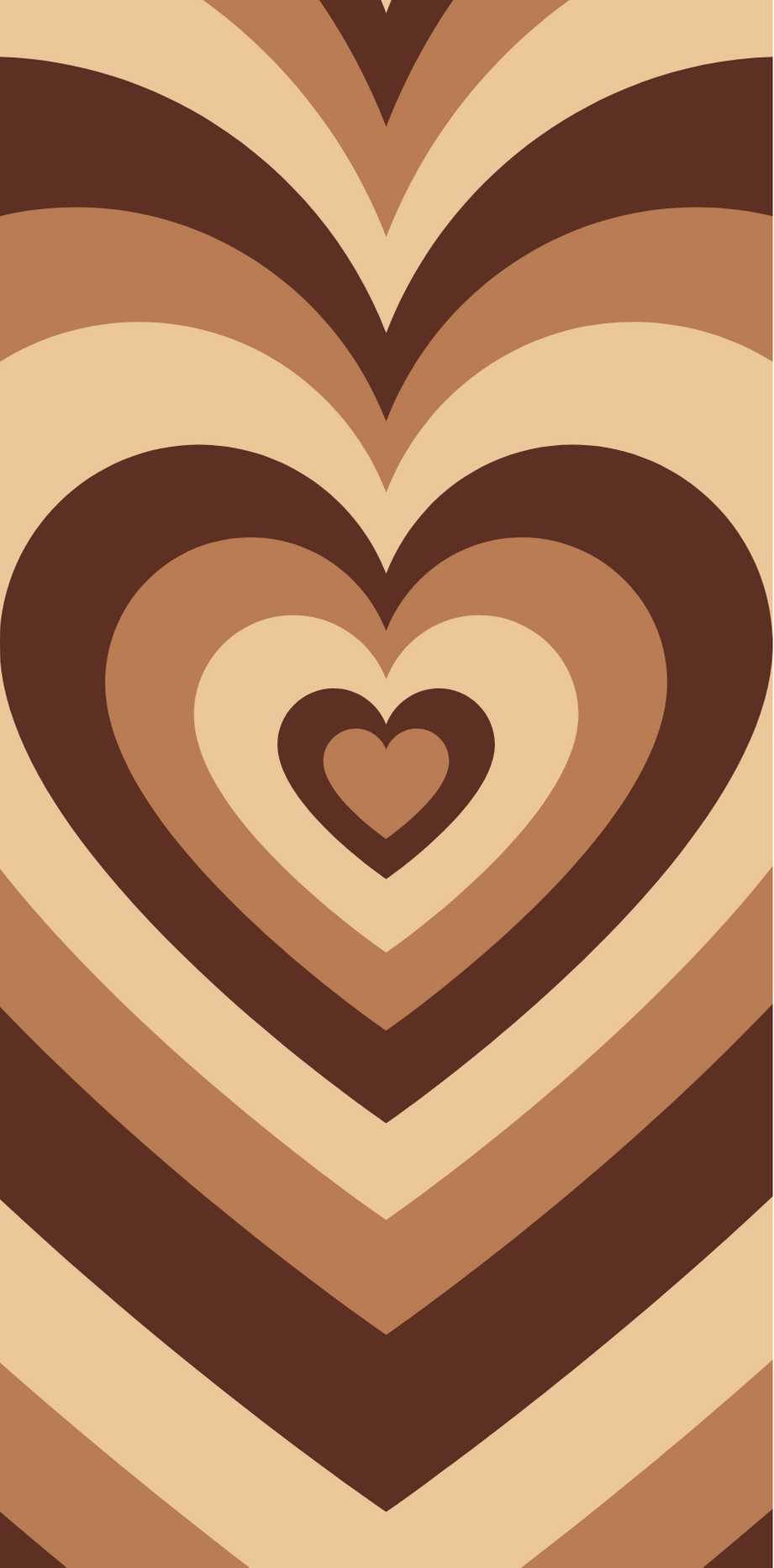 Arte óptico estético en beige y marrón Fondos de pantalla