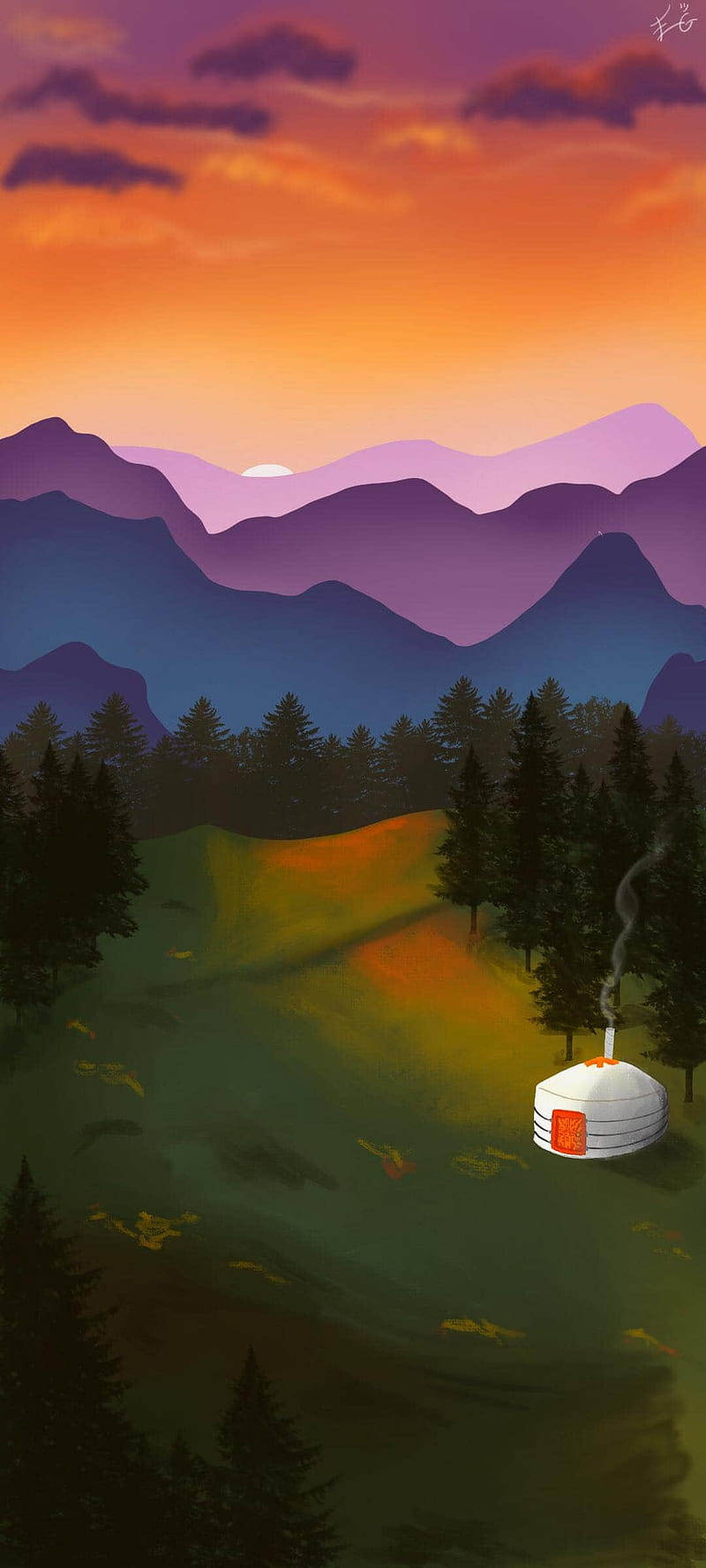 Arte Paisaje Mongolia Fondos de pantalla
