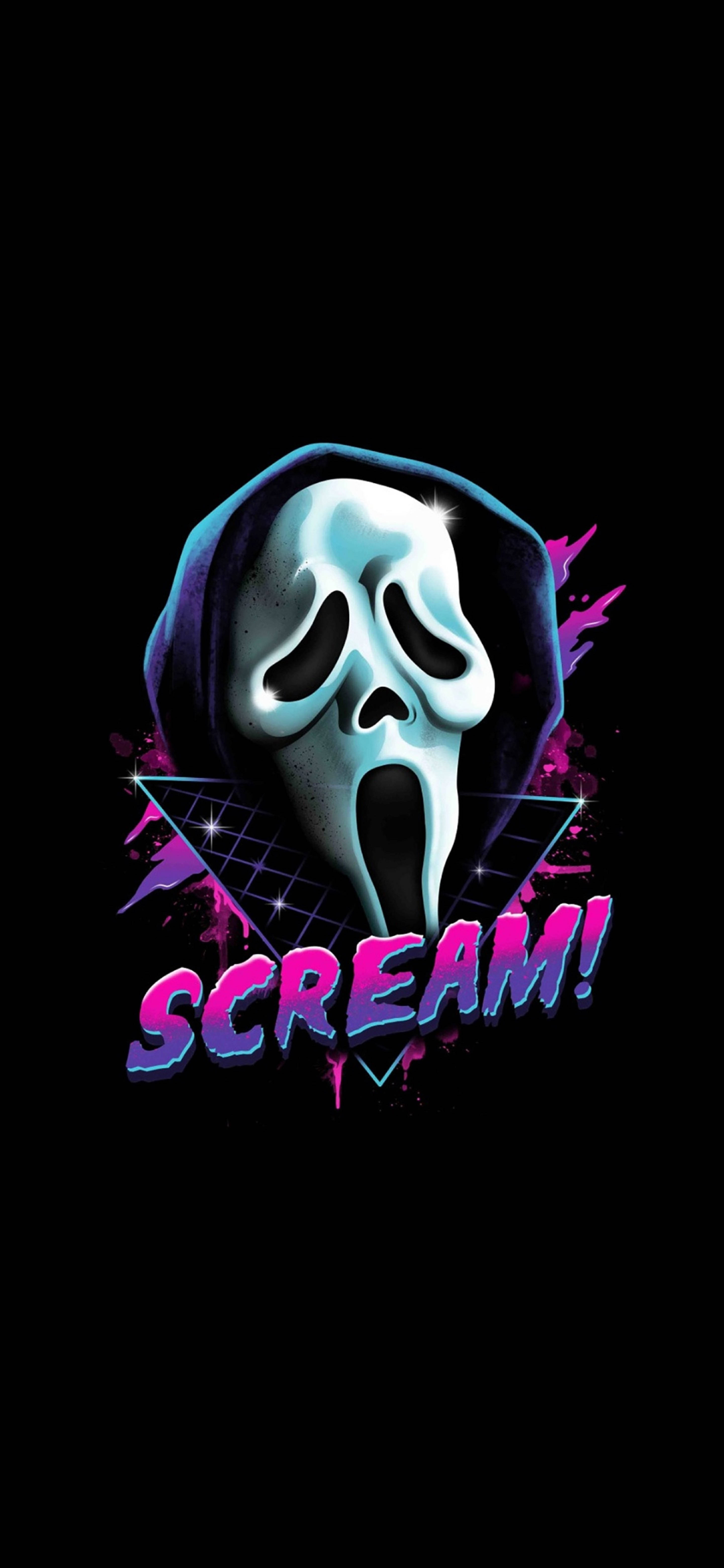 Arte Retro de Ghostface Scream Fondos de pantalla
