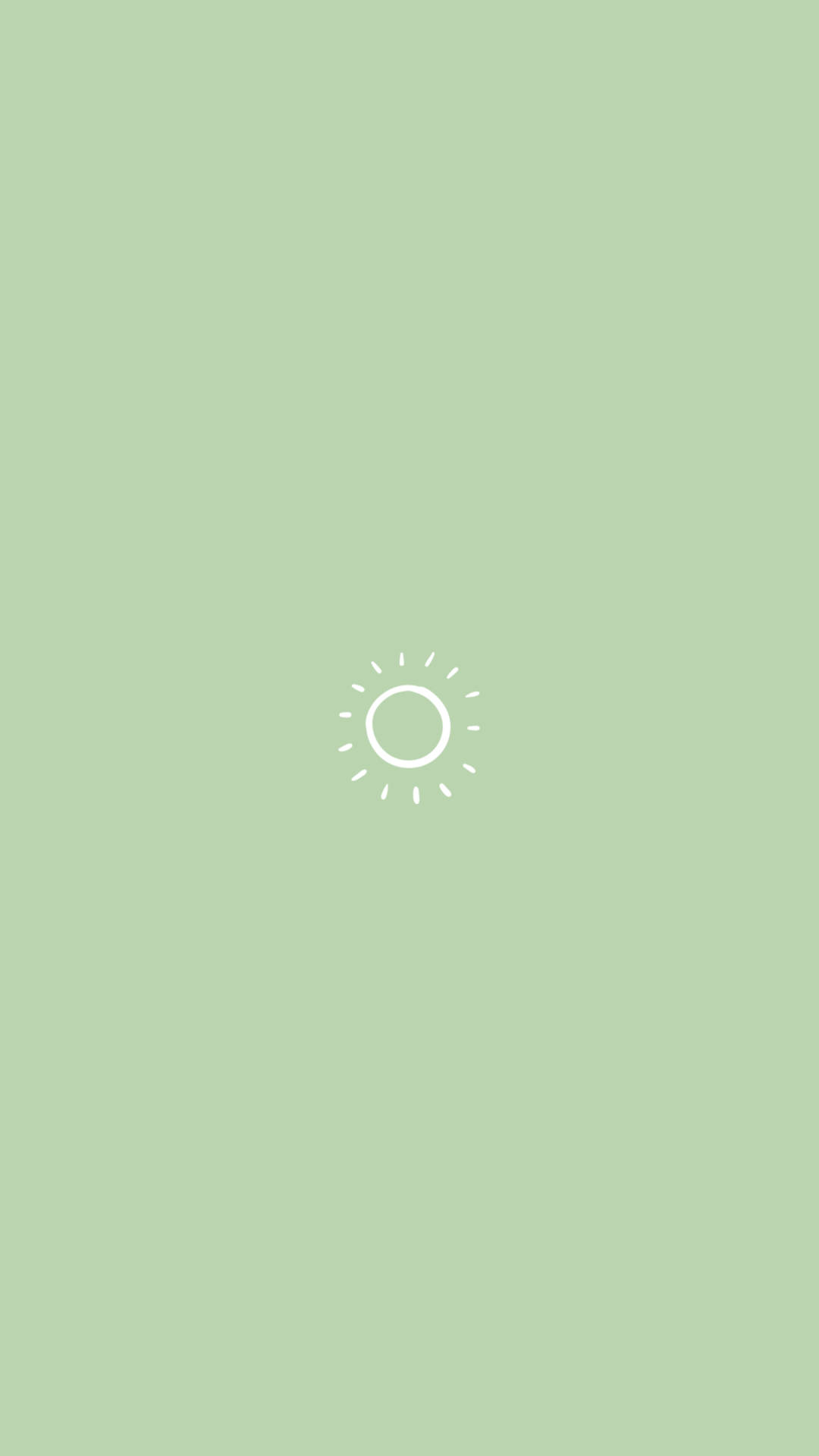 Arte solar verde pastel para iPhone Fondos de pantalla