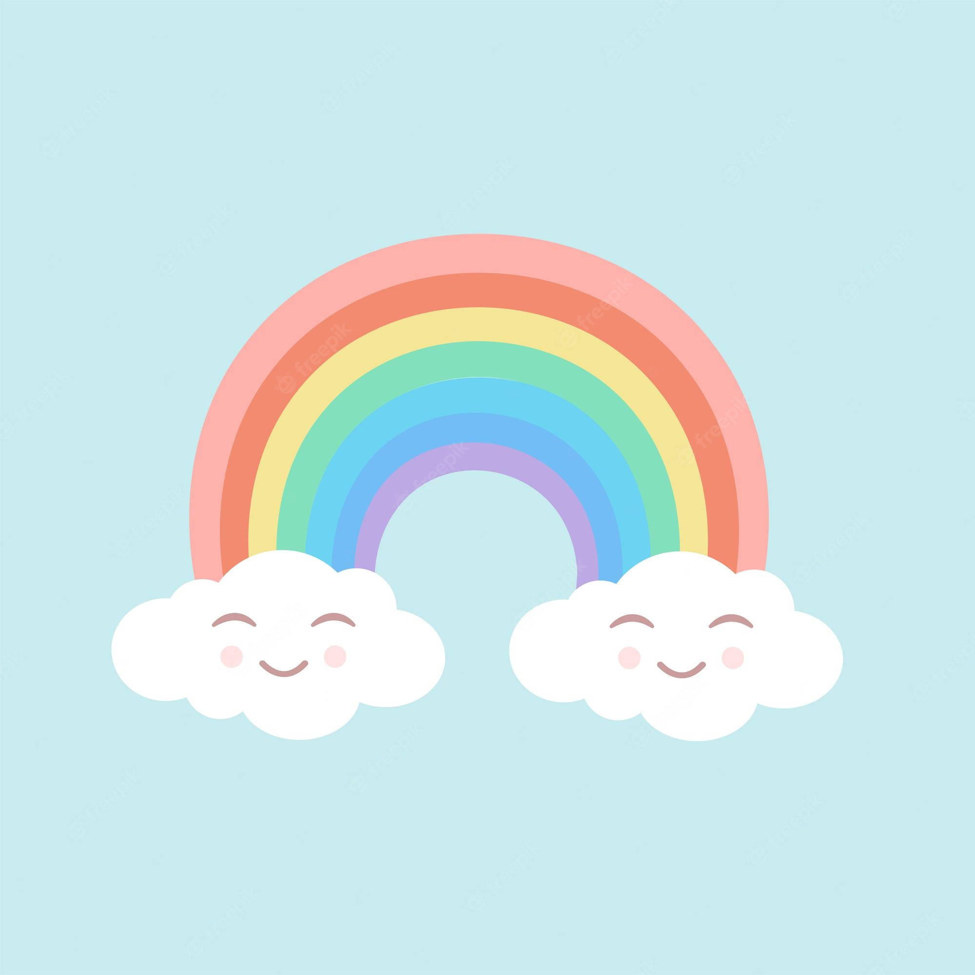 Arte vectorial de arcoíris pastel Fondos de pantalla