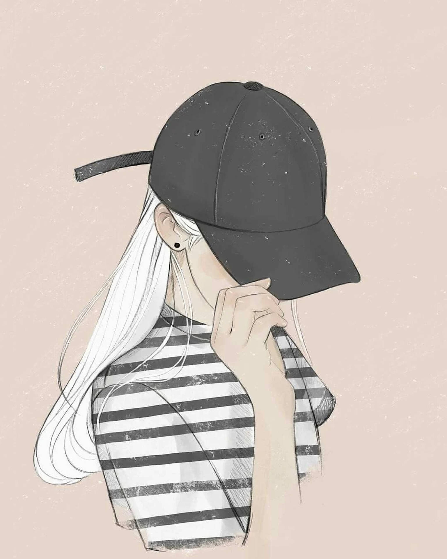 Fondo de pantalla de Arte Vectorial de Chica Estética