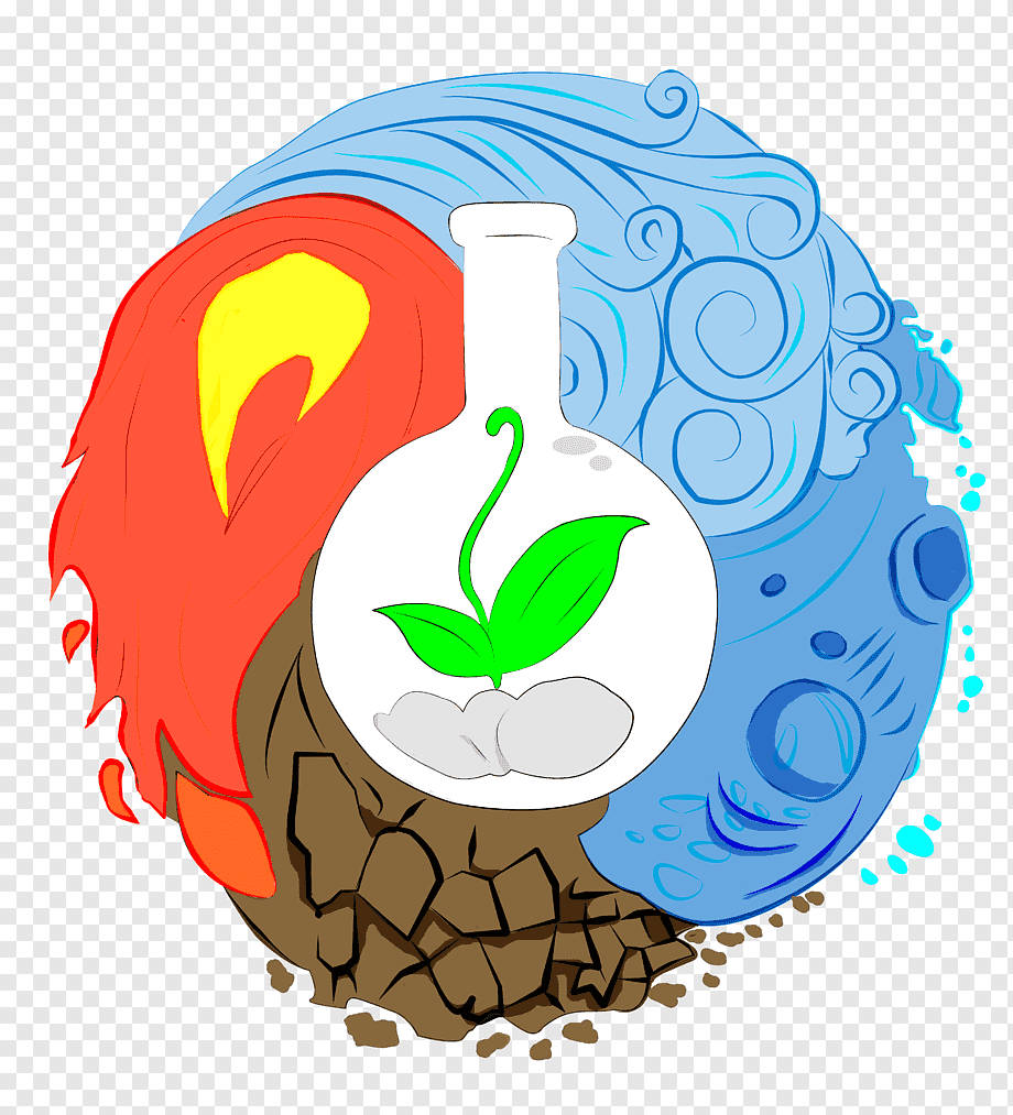 Arte vectorial de los elementos viento, fuego, agua y tierra Fondos de pantalla