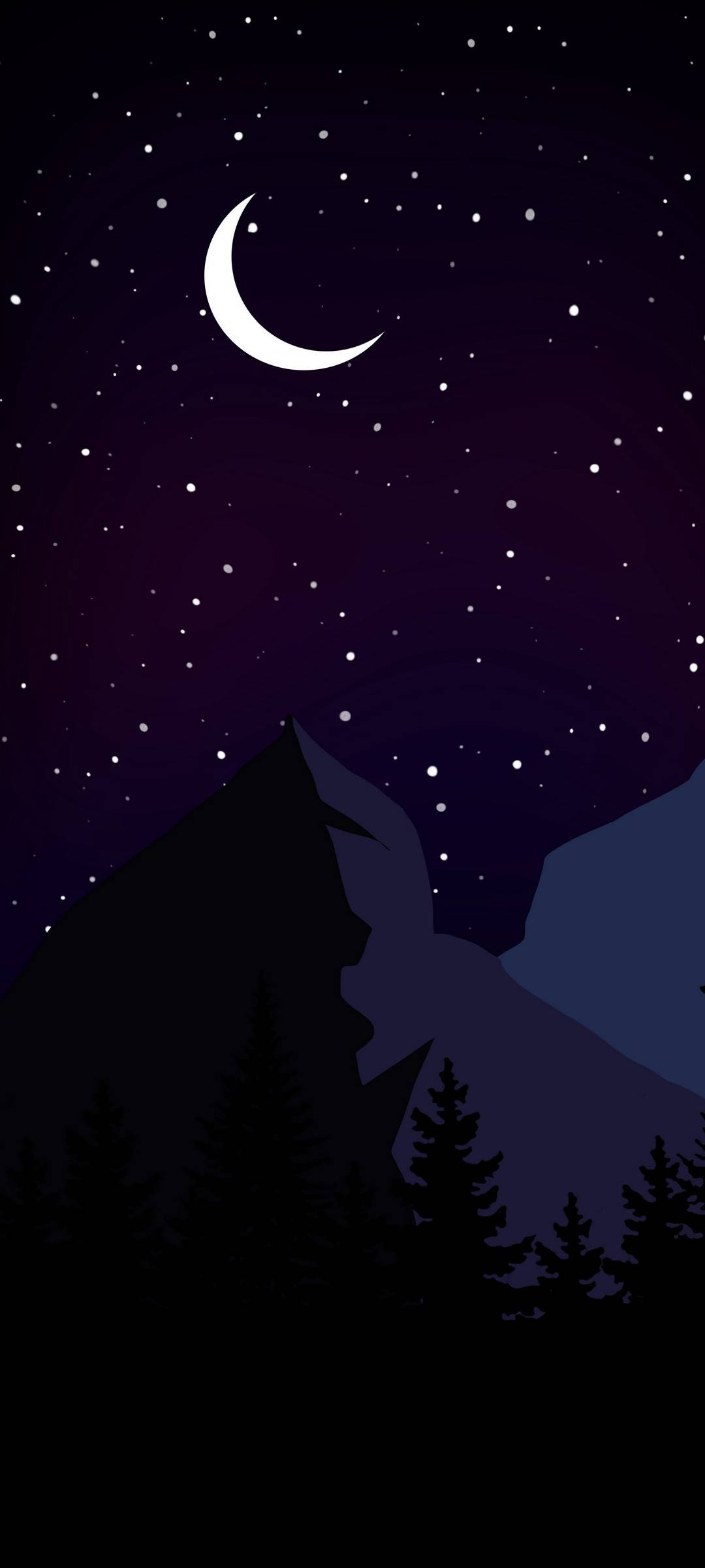 Arte Vectorial de Noche Oscura Fondos de pantalla