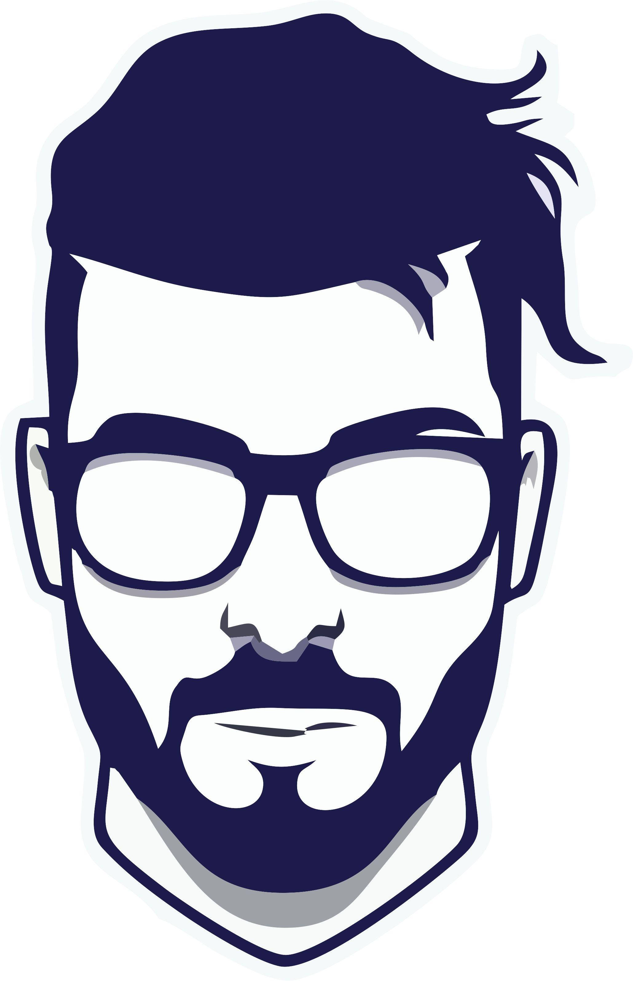 Arte Vectorial del Logotipo de Barba Recortada Fondos de pantalla