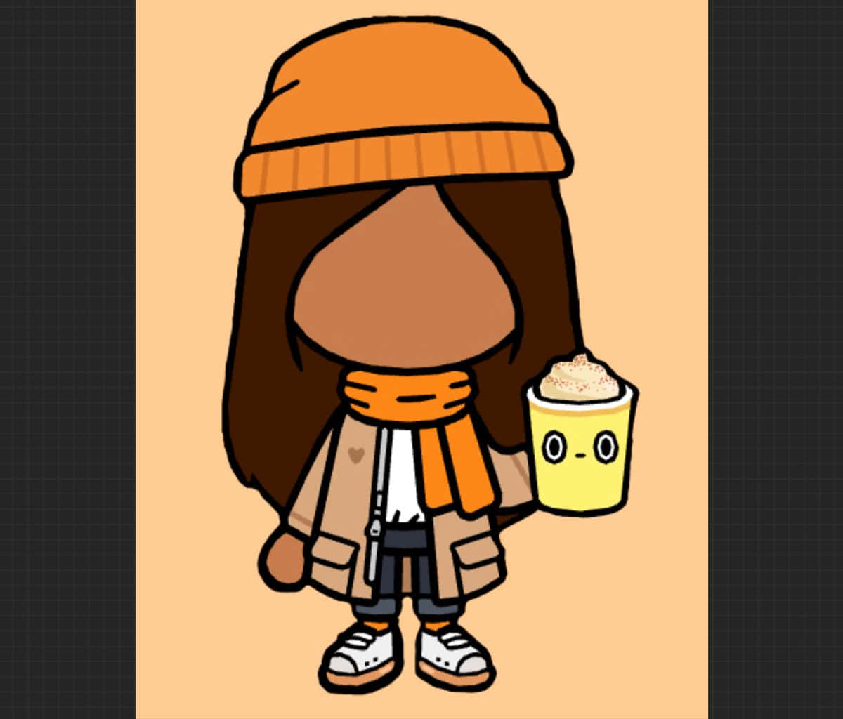 Arte Vectorial Estético de Nari de Toca Life Fondos de pantalla